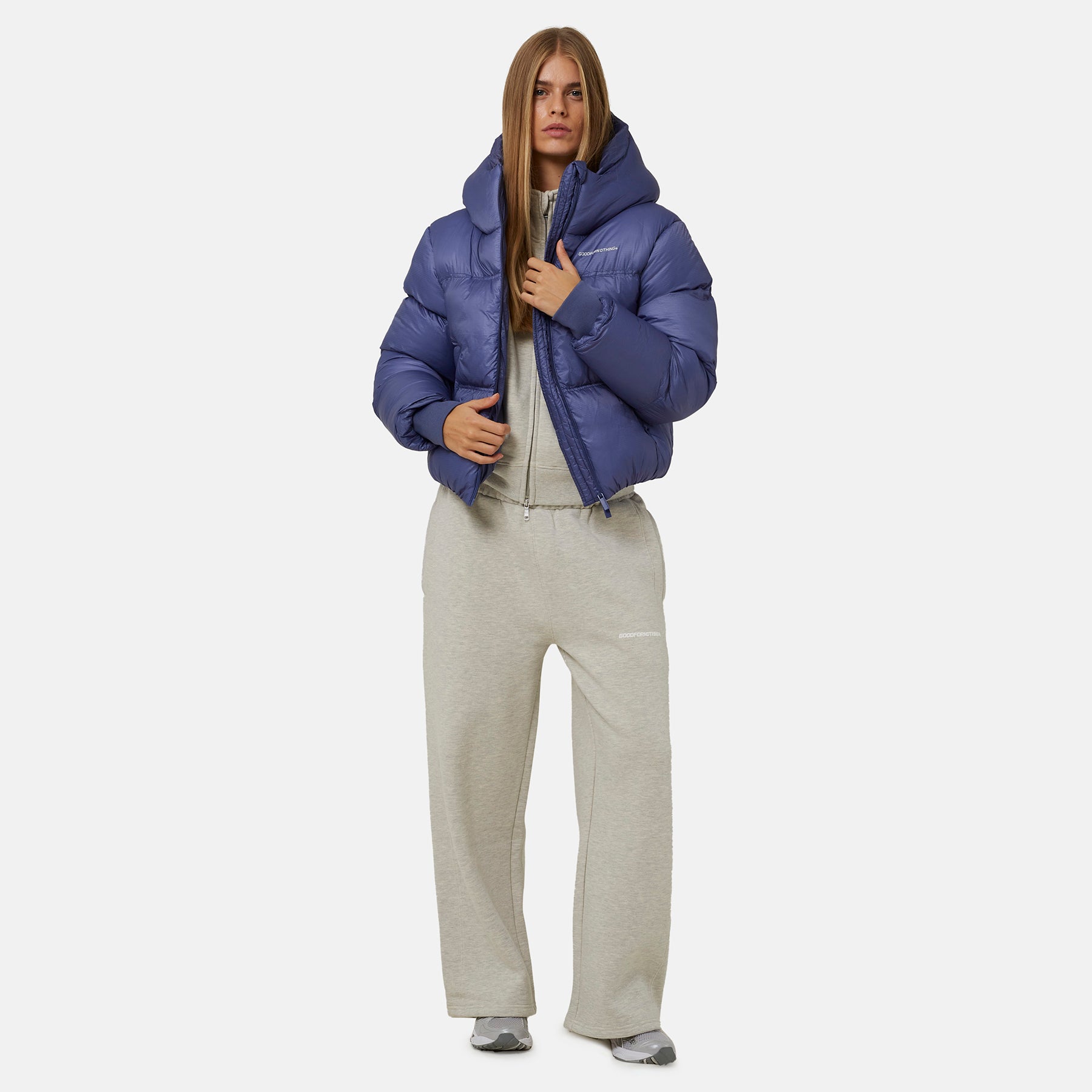 Translucent Short PP Padded Jacket
