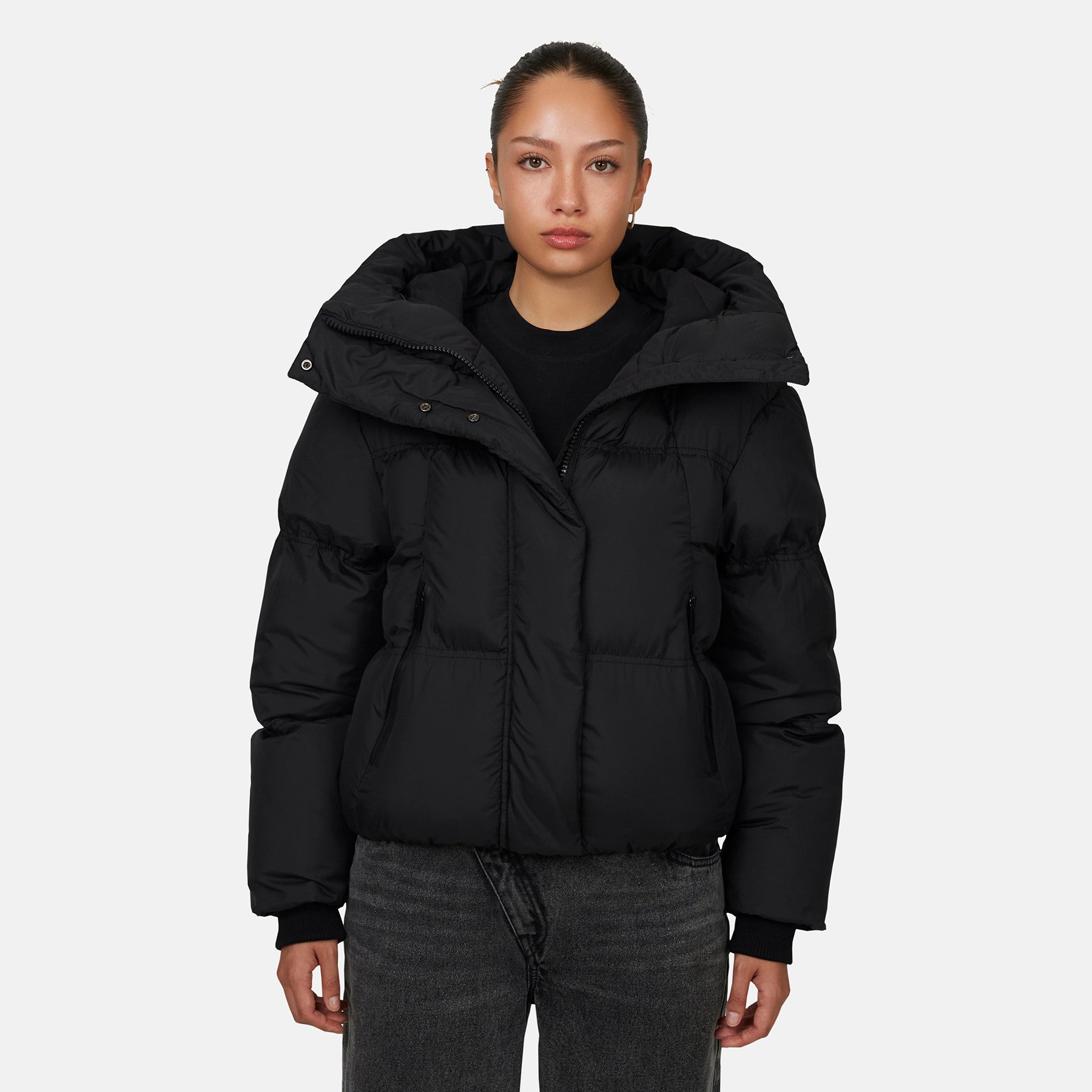 Squad Ripstop Black Puffer Jacket