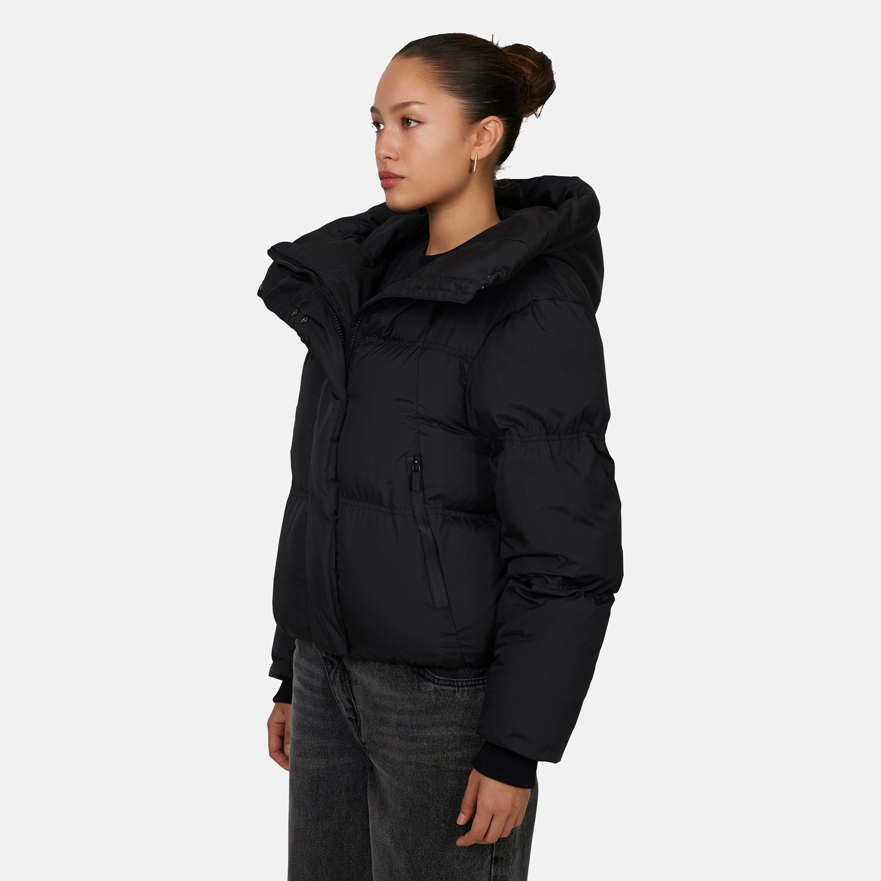 Squad Ripstop Black Puffer Jacket