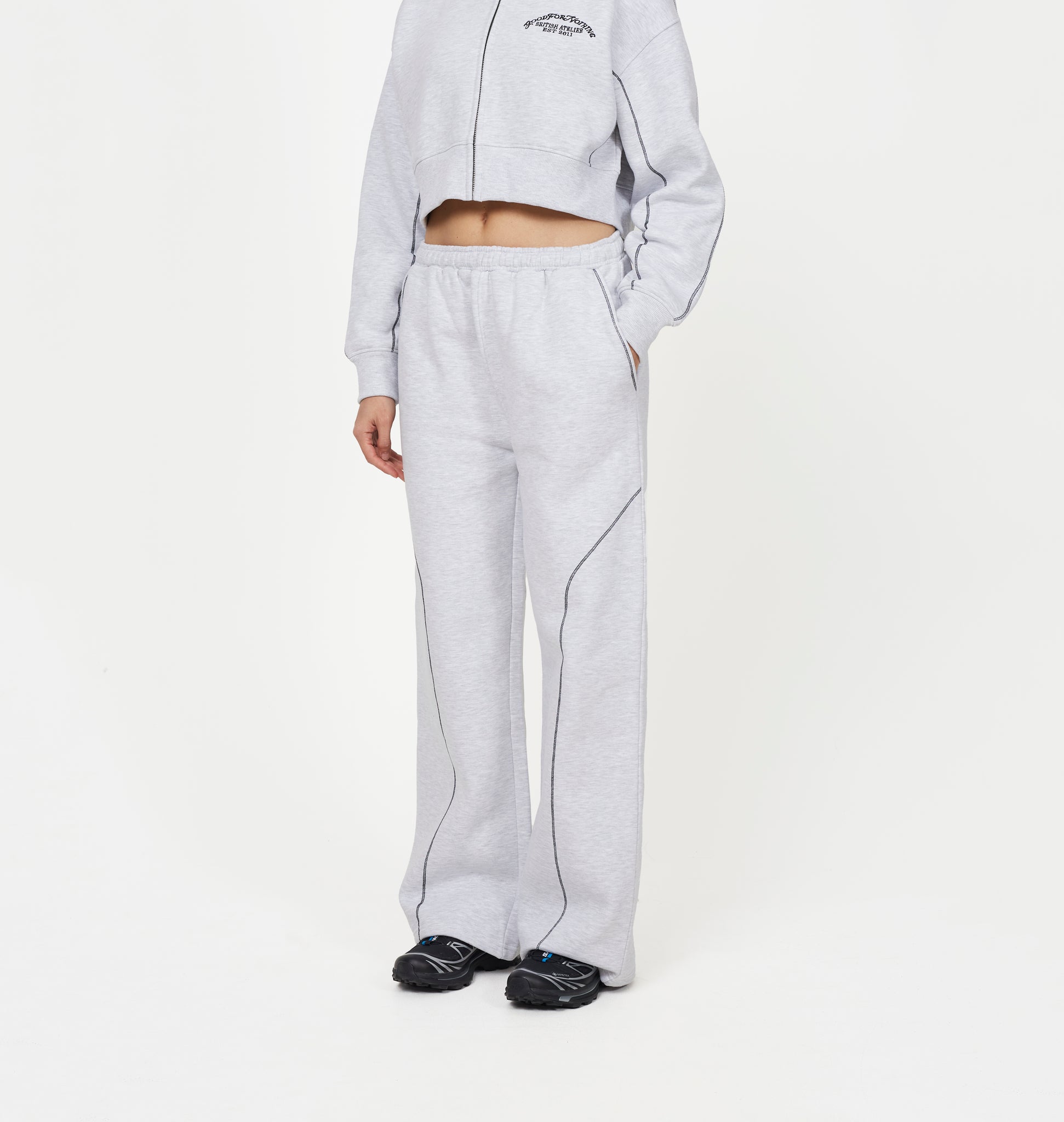 Coverlock Grey Marl Baggy Jogger