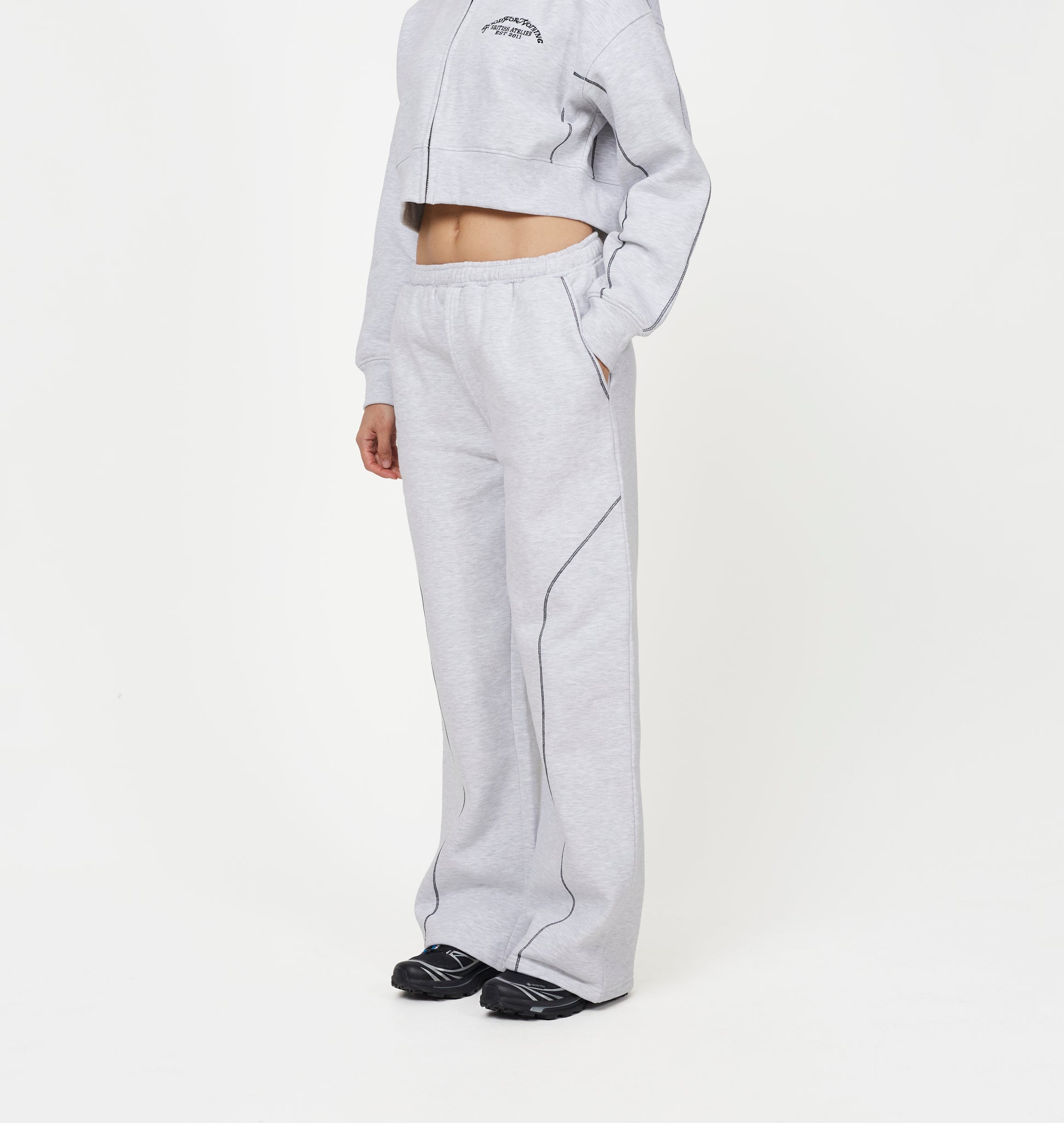 Coverlock Grey Marl Baggy Jogger