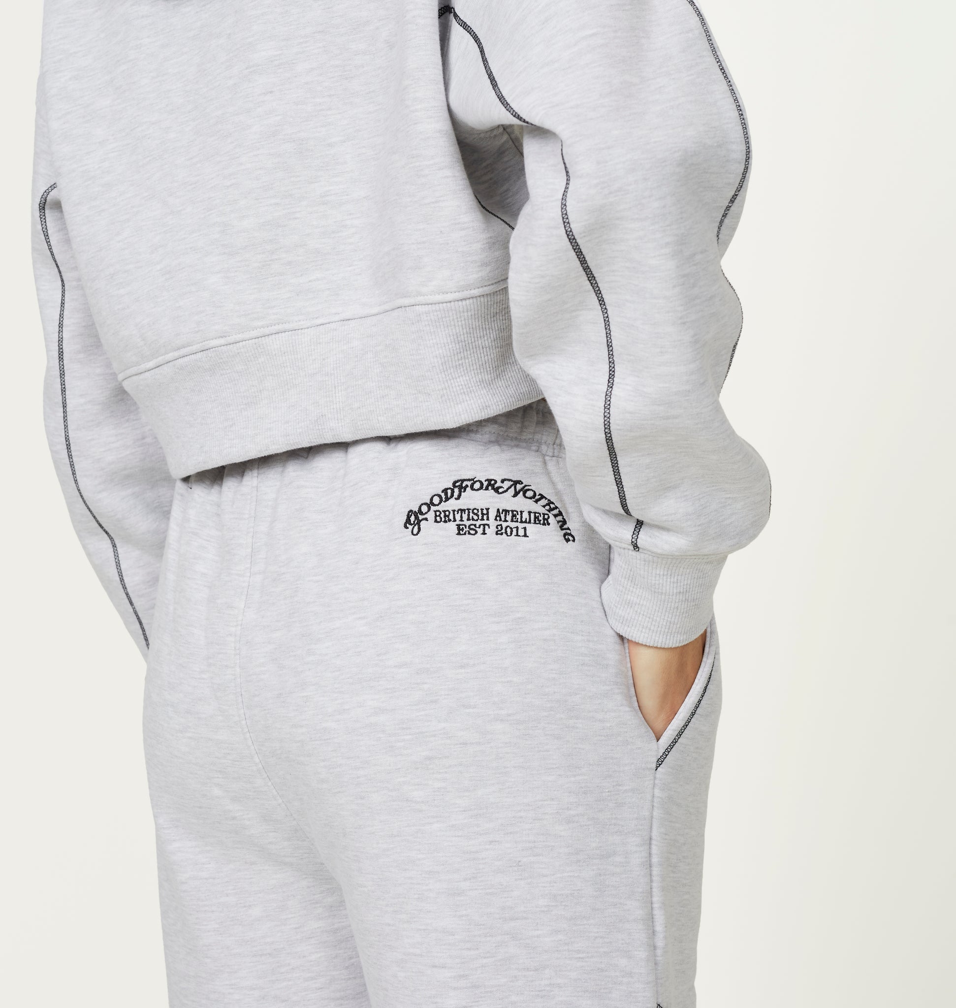 Coverlock Grey Marl Baggy Jogger