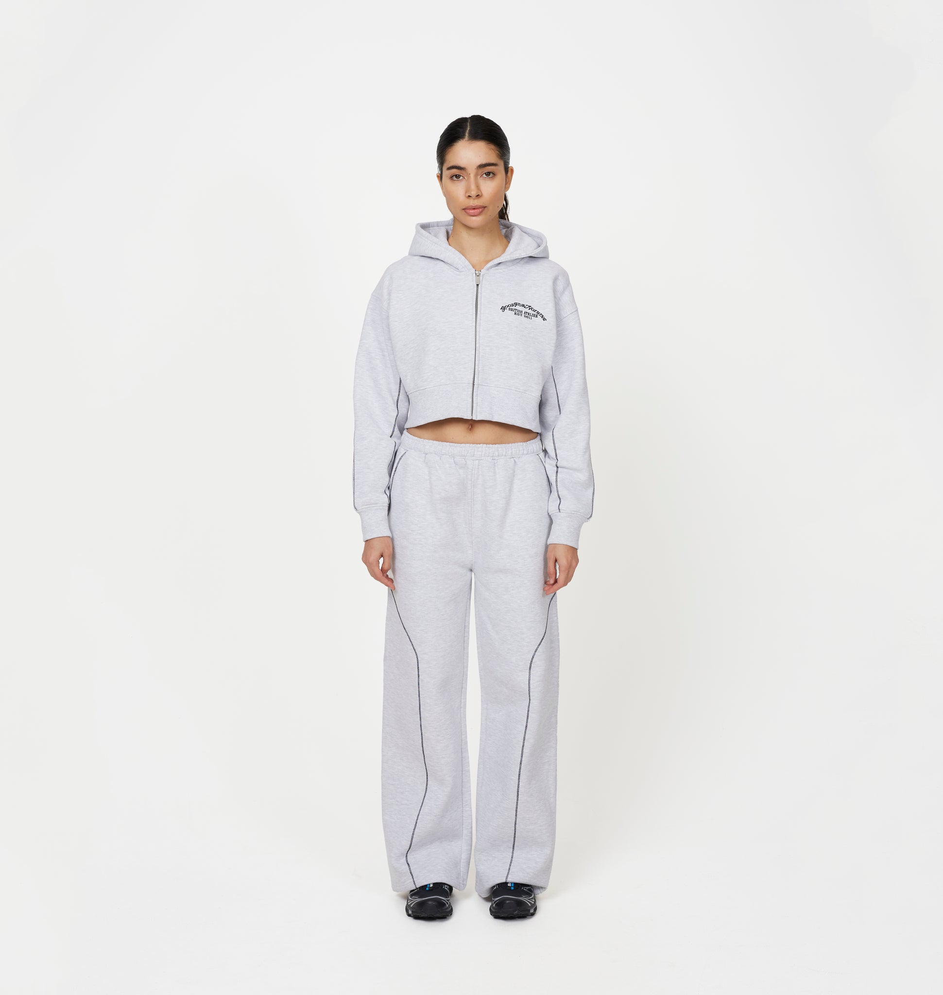 Coverlock Grey Marl Baggy Jogger