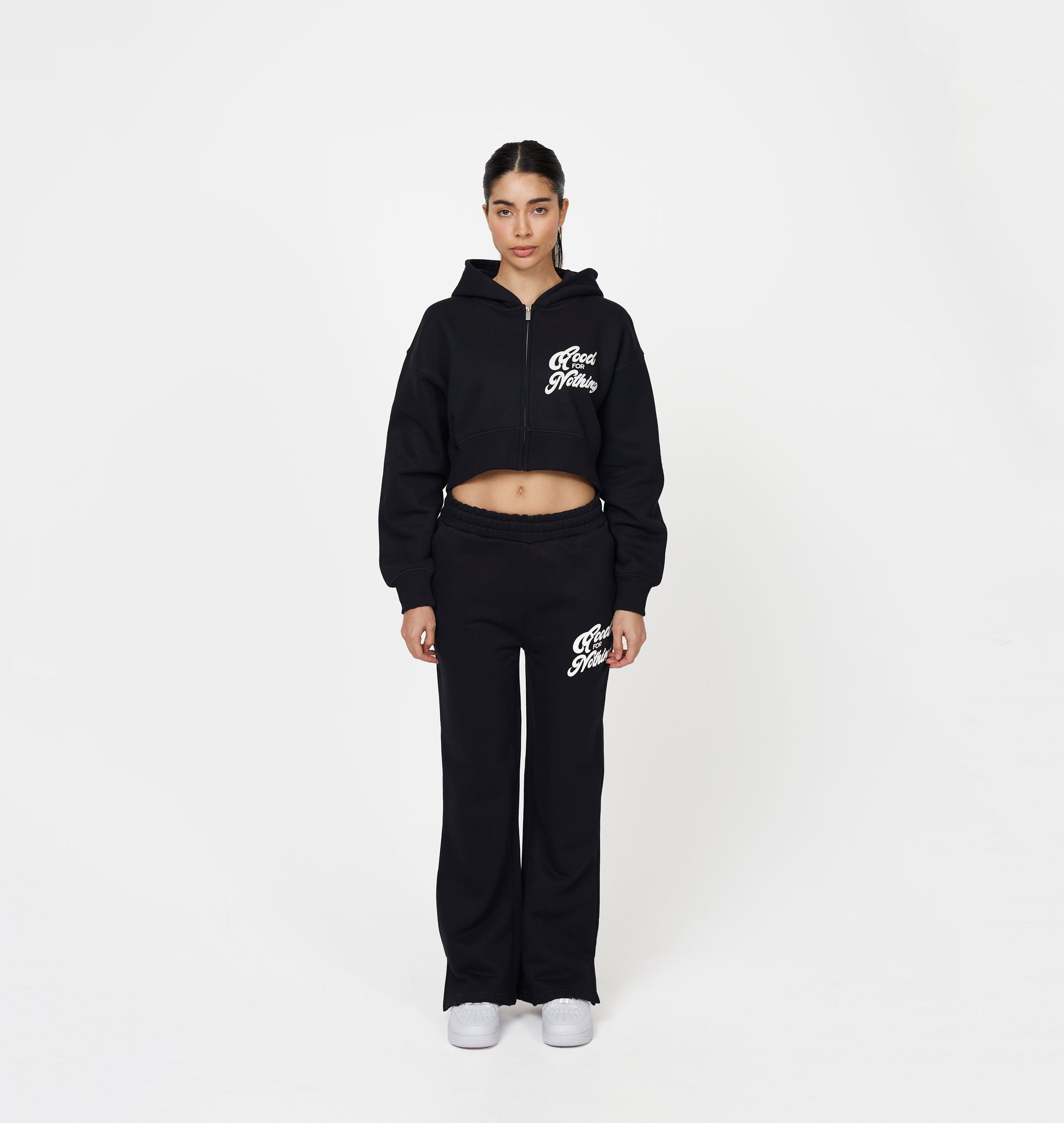 Authentic Black Zip Hoodie