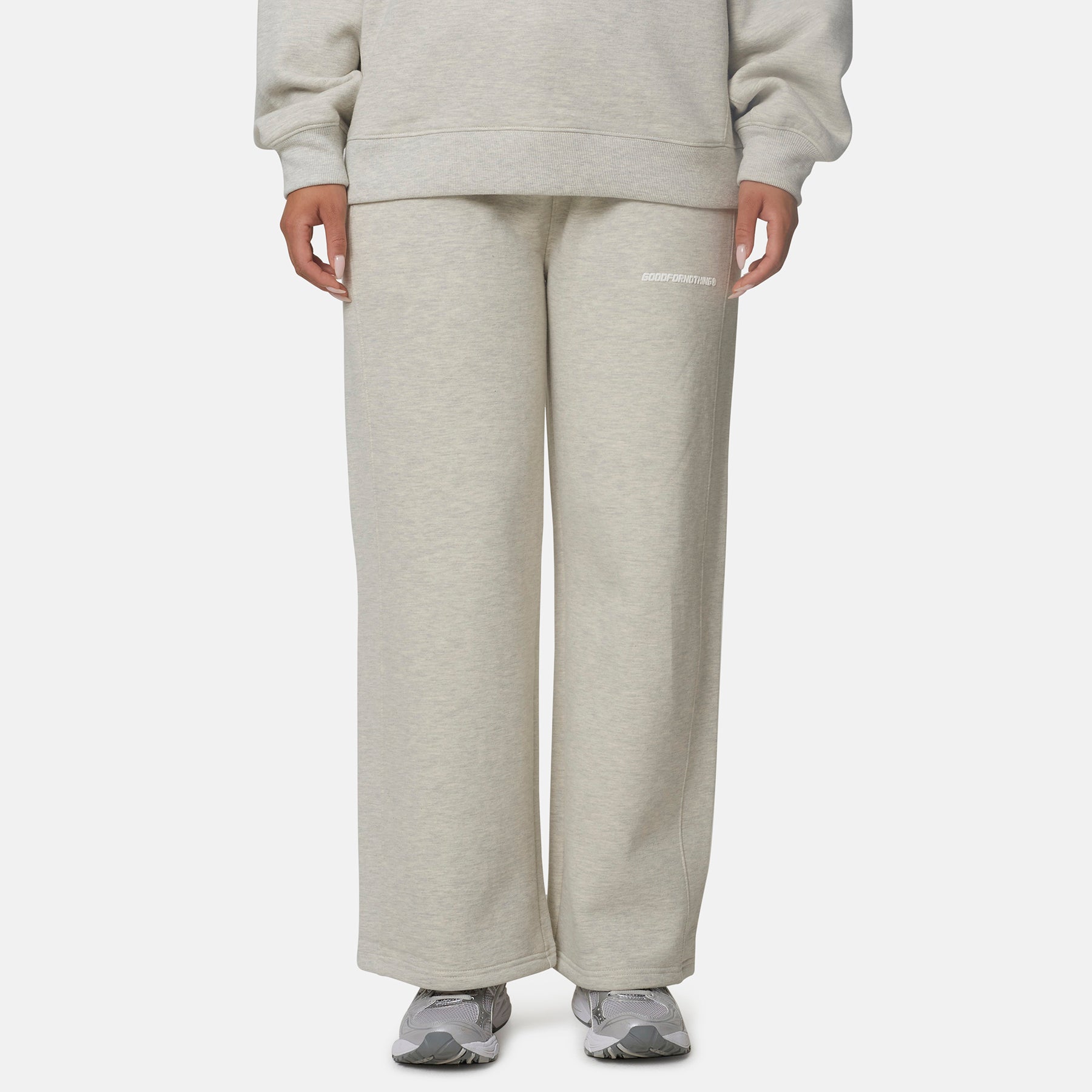 Essential Oversized Oat Marl Joggers