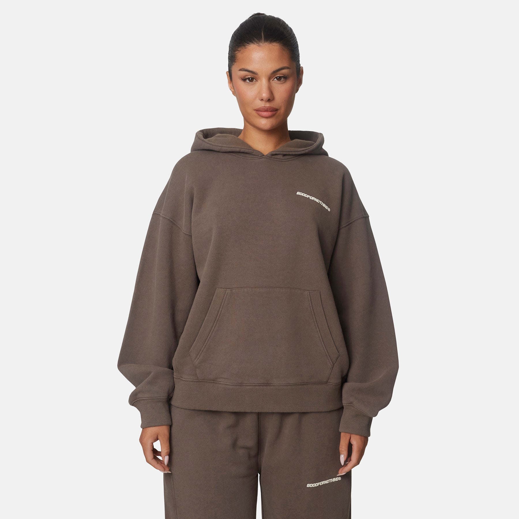 Essential Morel Oversized Pullover Hoodie