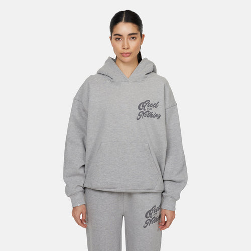 Authentic Grey Marl Hoodie