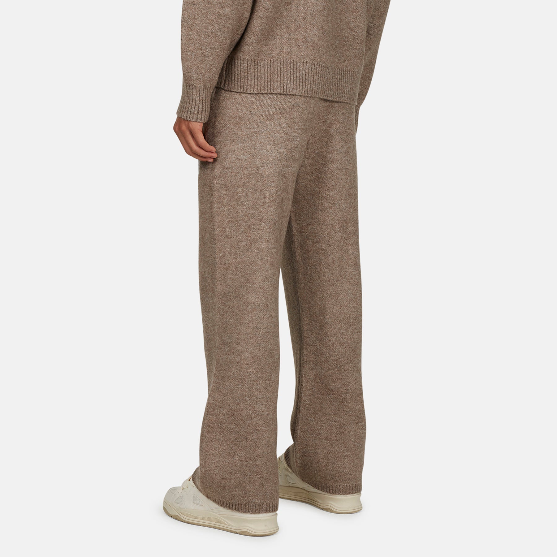 Monogram Fluffy Knit Taupe  Pants