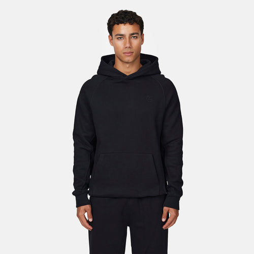 Monogram Black Pullover Hoodie