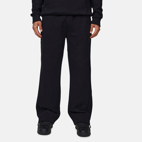 Monogram Black Split Hem Jogger