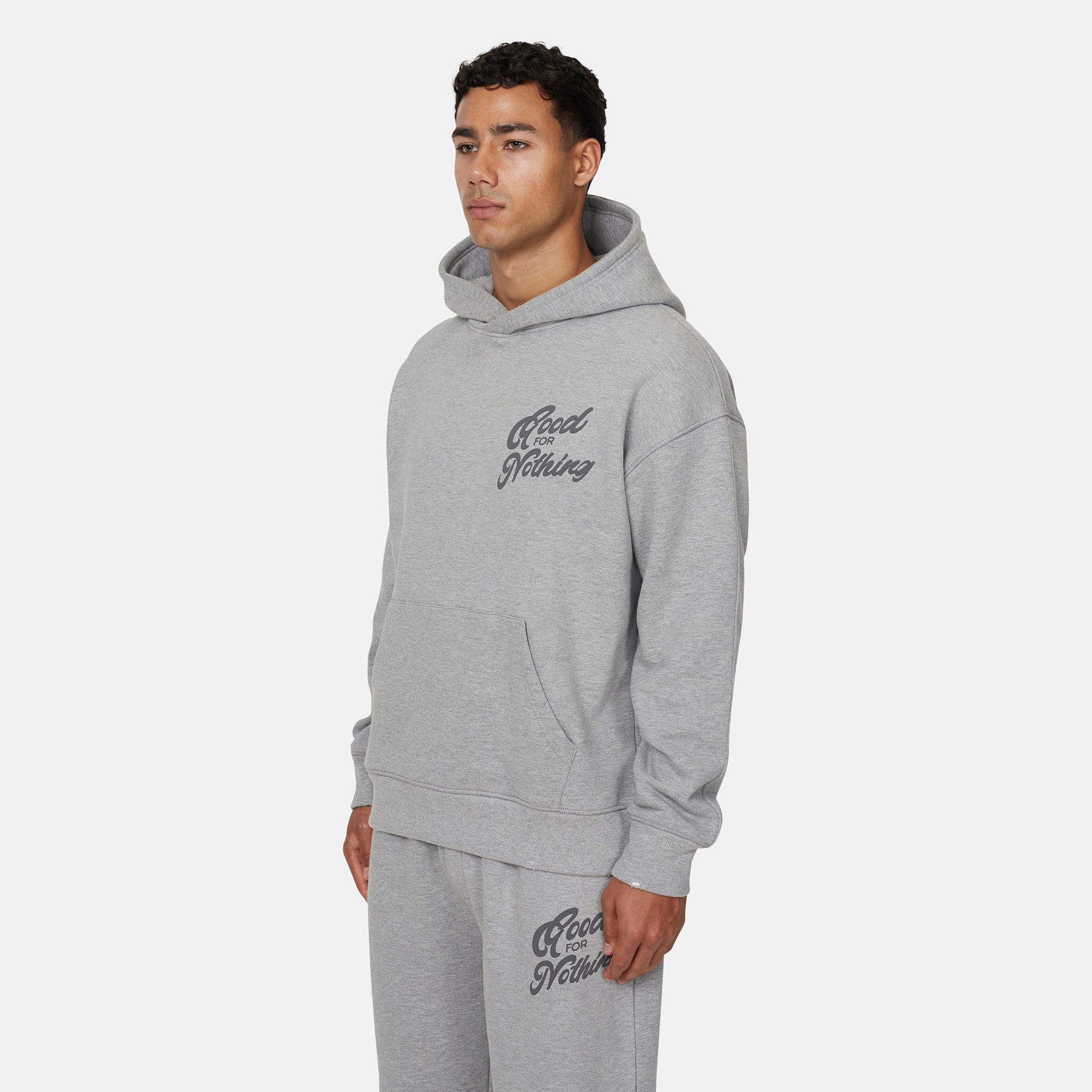 Authentic Grey Marl Hoodie