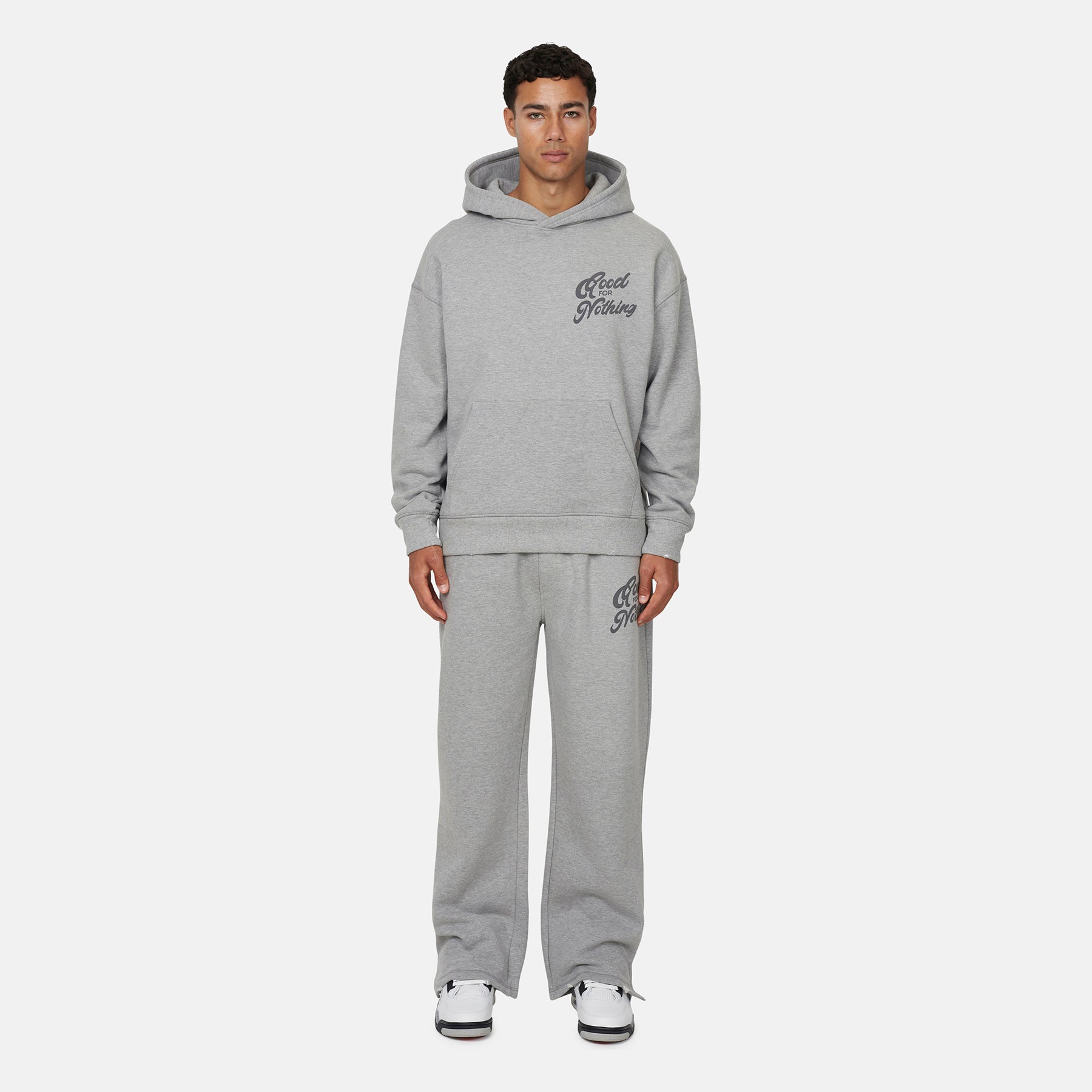 Authentic Grey Marl Hoodie