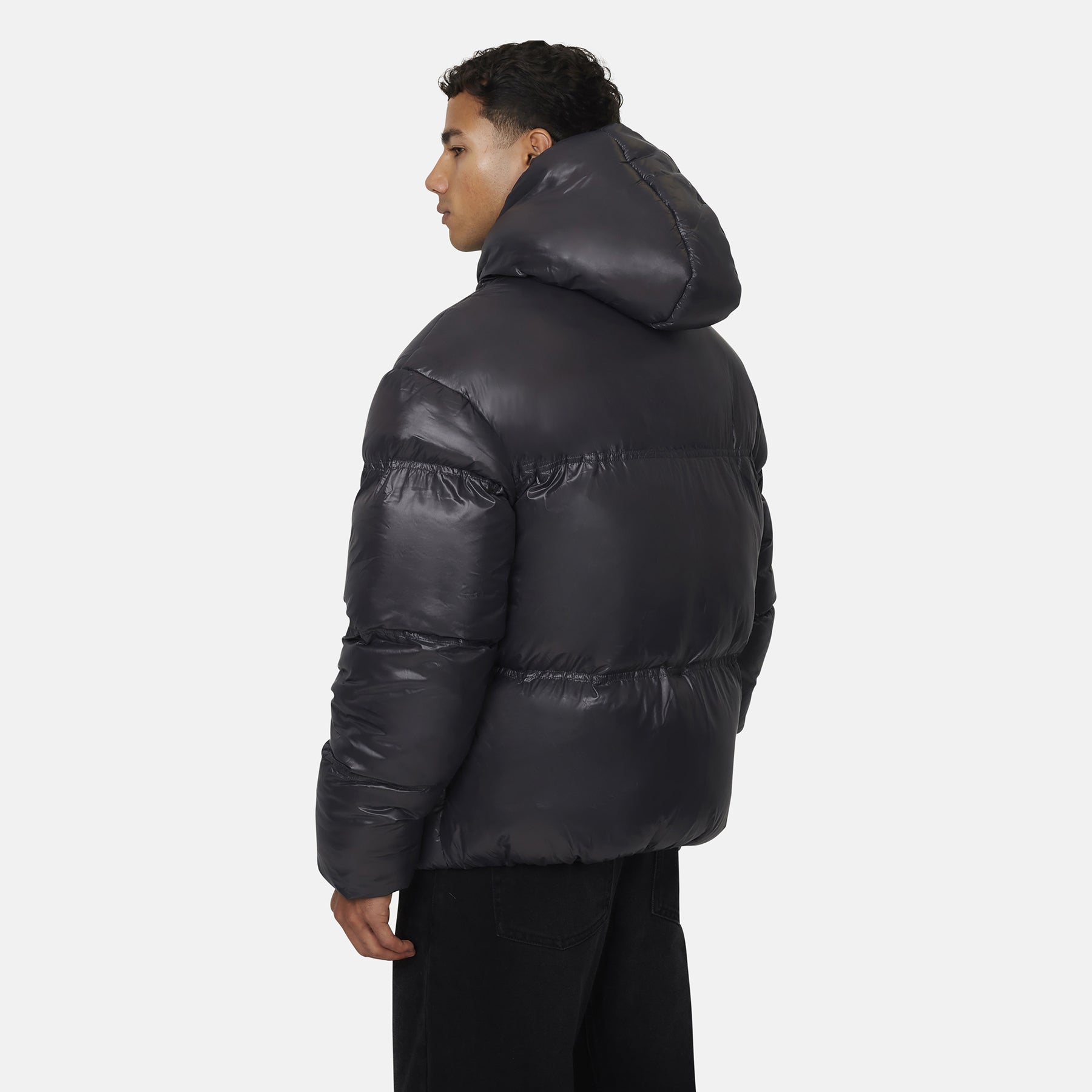 Arctic Shine Gunmetal Puffer Jacket  (coming soon)