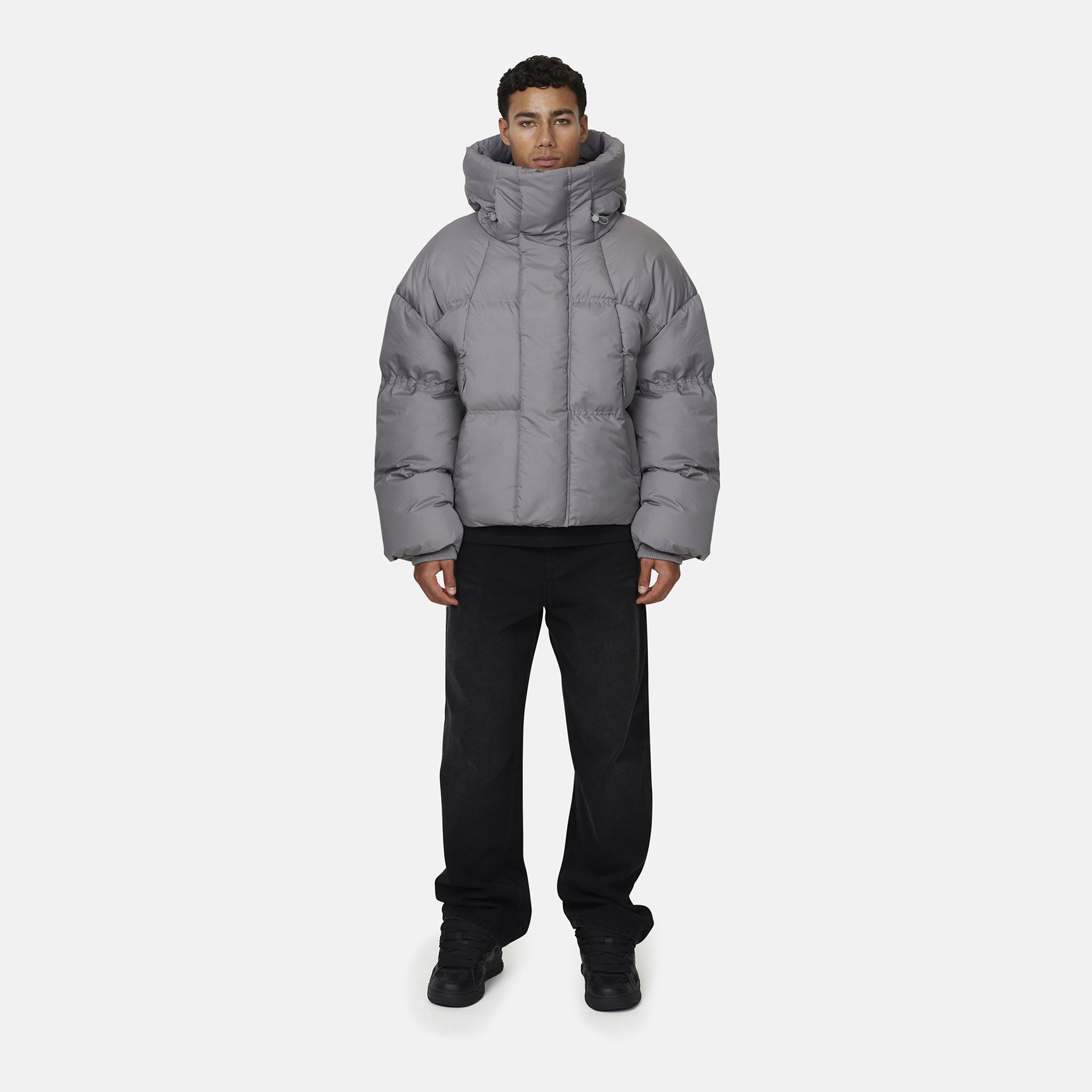 Squad Ripstop Grey Puffer Jacket