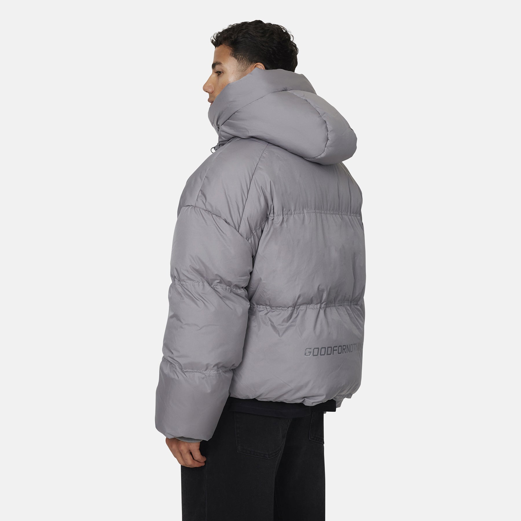 Squad Ripstop Grey Puffer Jacket