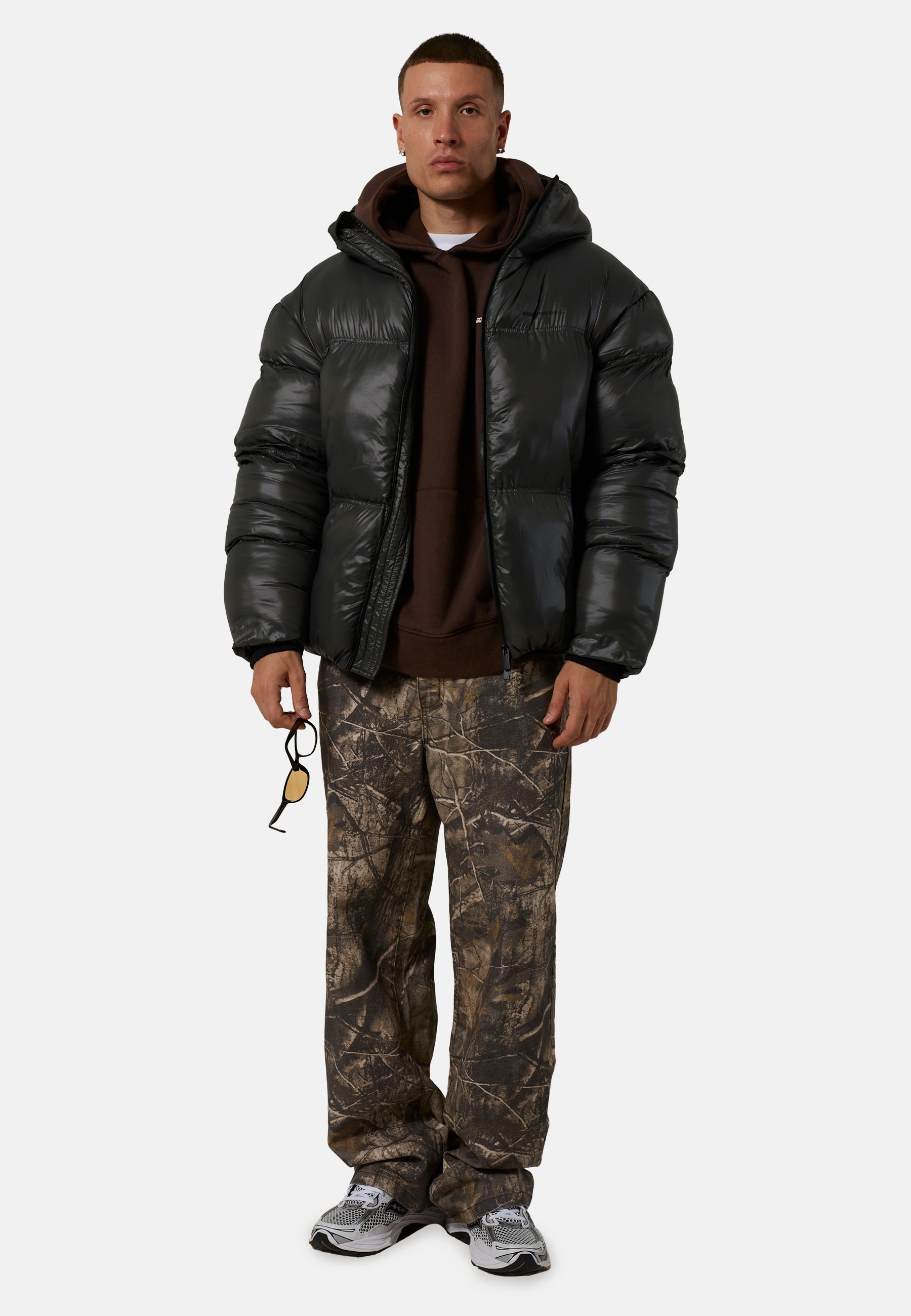 Dark Green Arctic Shine PP Padded Jacket