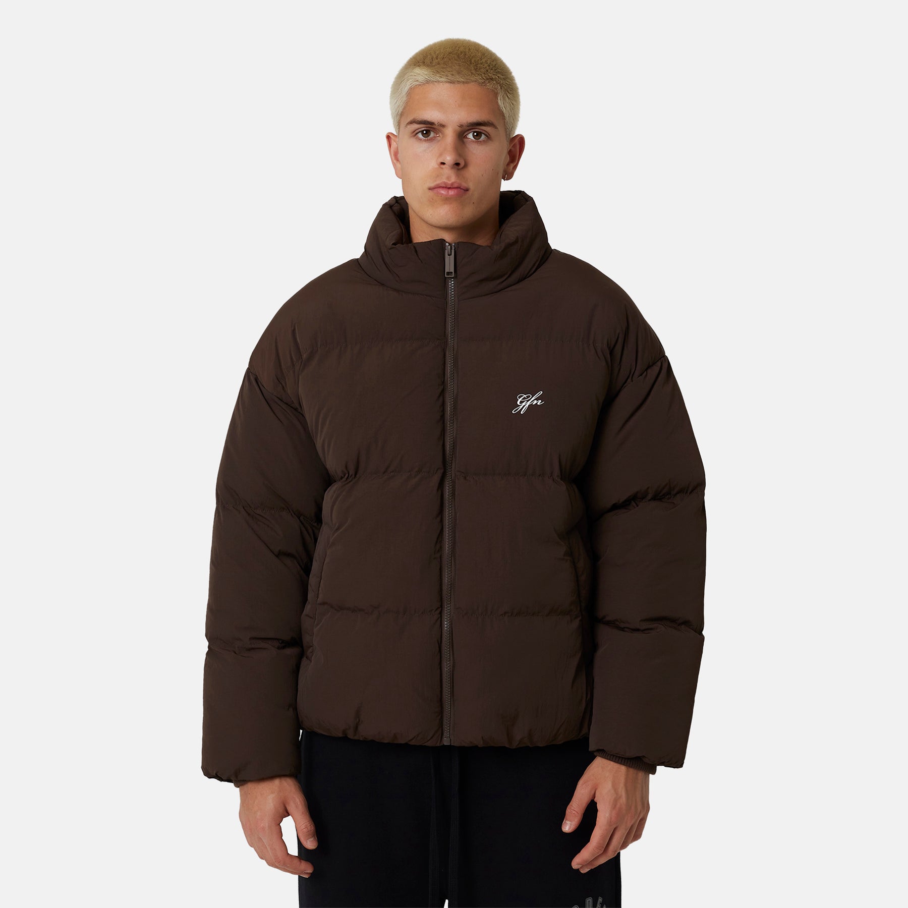 Road Chocolate Brown Short PP Padded Jacket