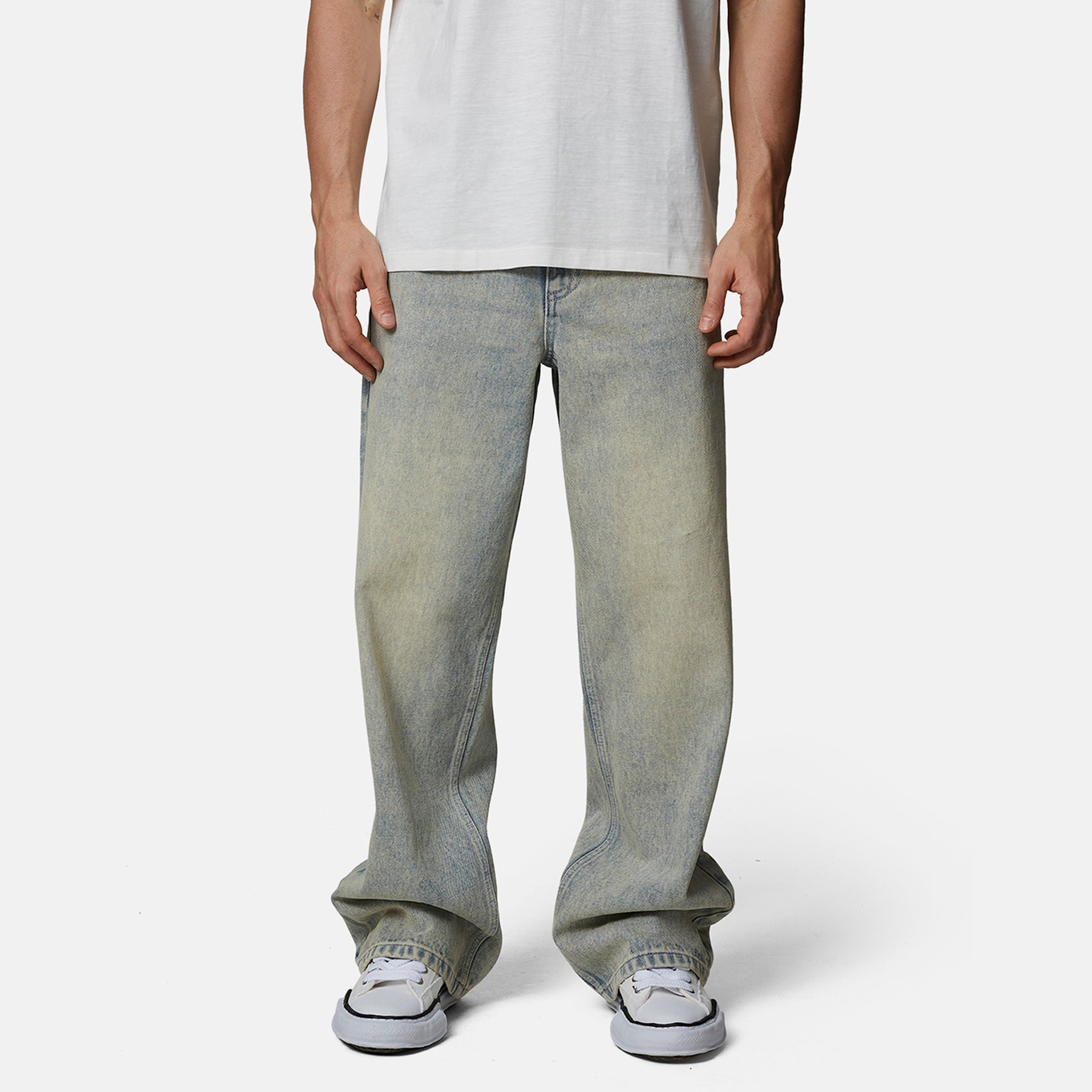 Baggy Light Blue Wash Denim Jeans