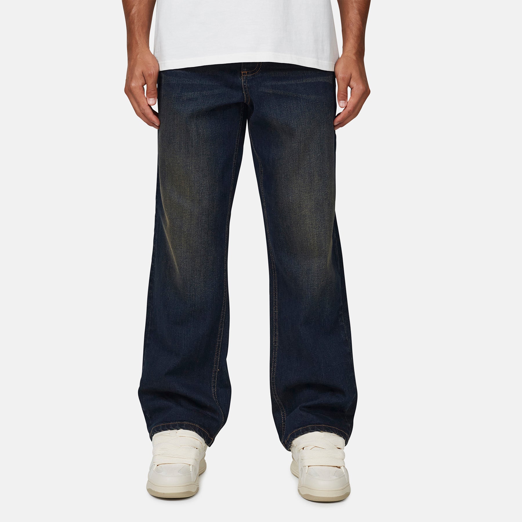 Heavy Indigo Blue Denim Jeans