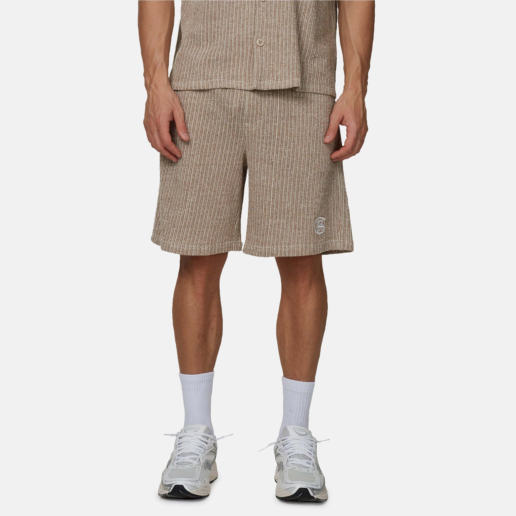 Knitted Monogram Shorts