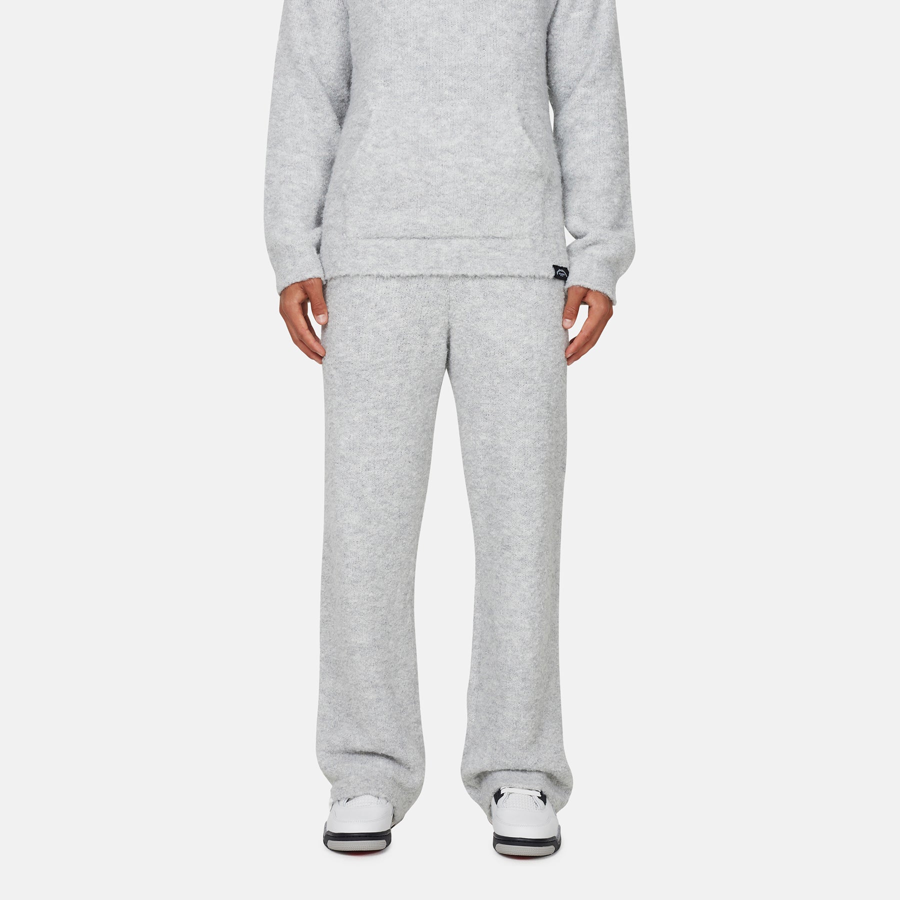 Cozy Boucle Knitwear Grey Pants