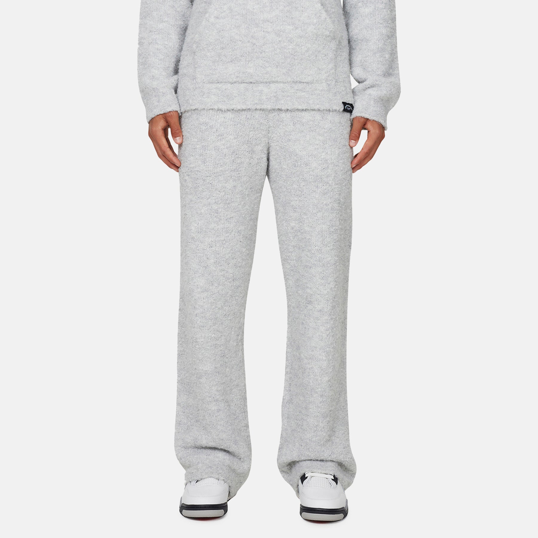 Cozy Boucle Knitwear Grey Pants