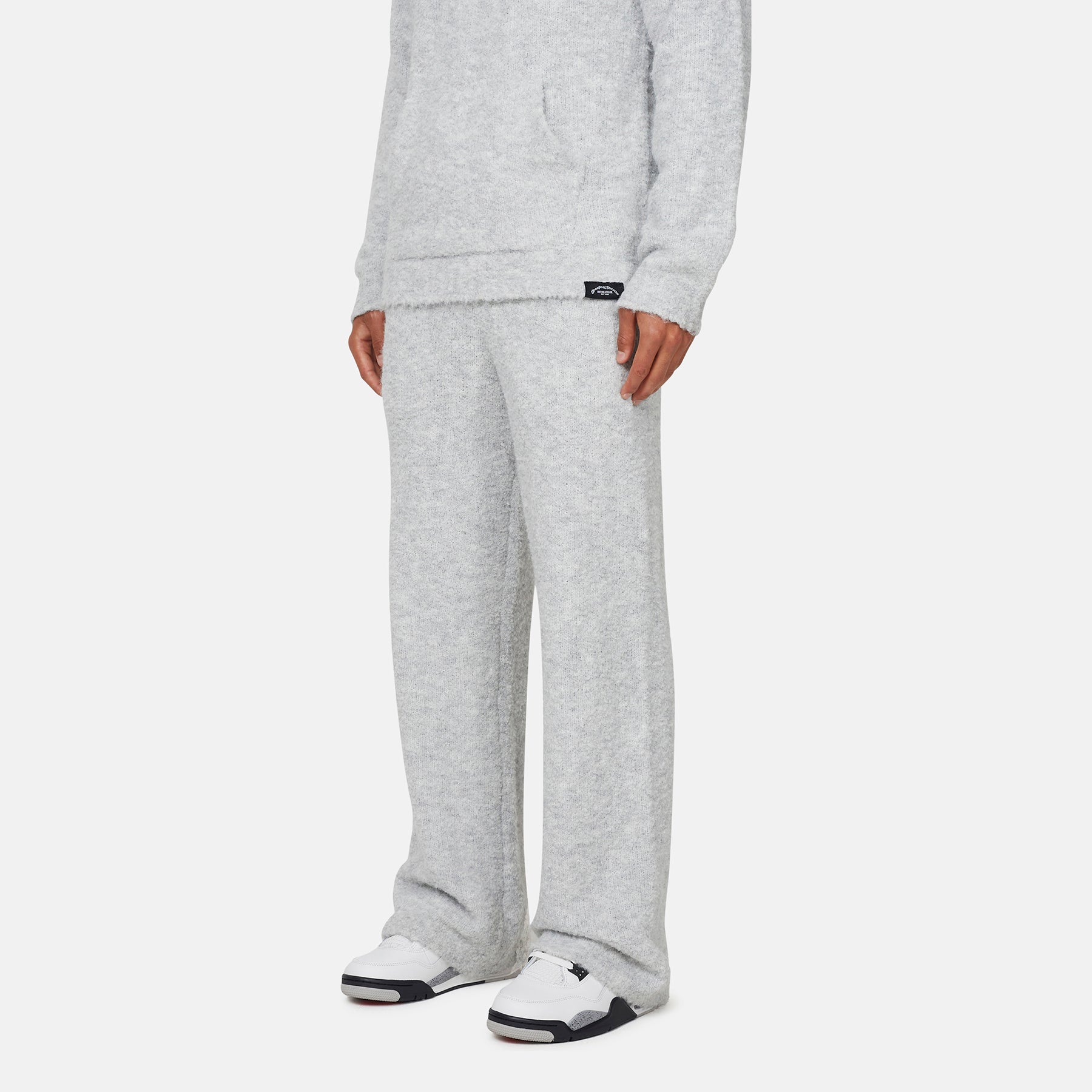 Cozy Boucle Knitwear Grey Pants