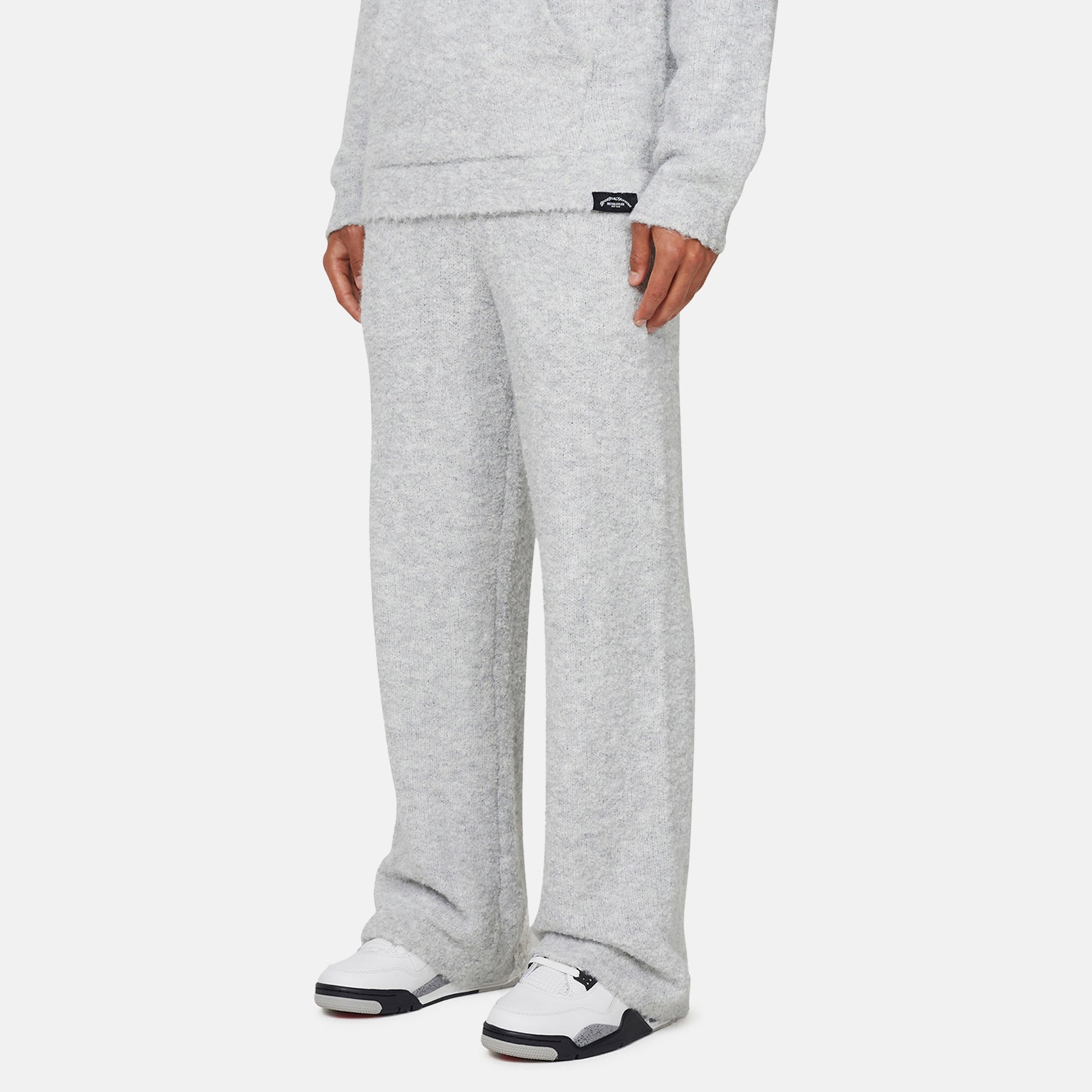 Cozy Boucle Knitwear Grey Pants