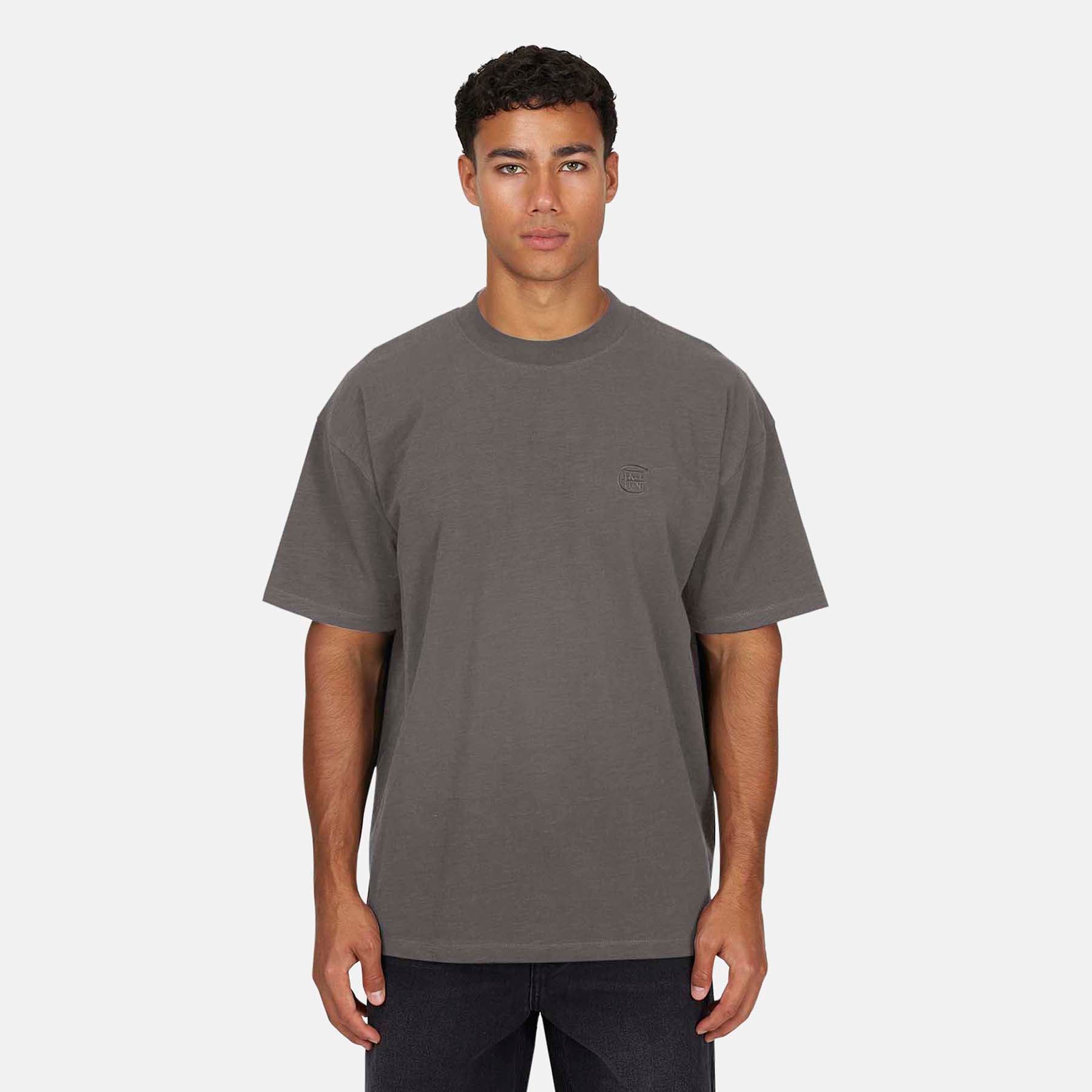 Monogram Slub Grey T-Shirt