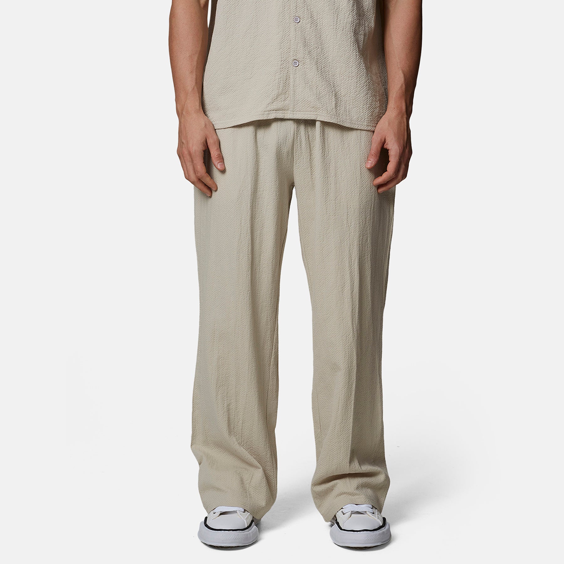 Seersucker Monogram Trouser