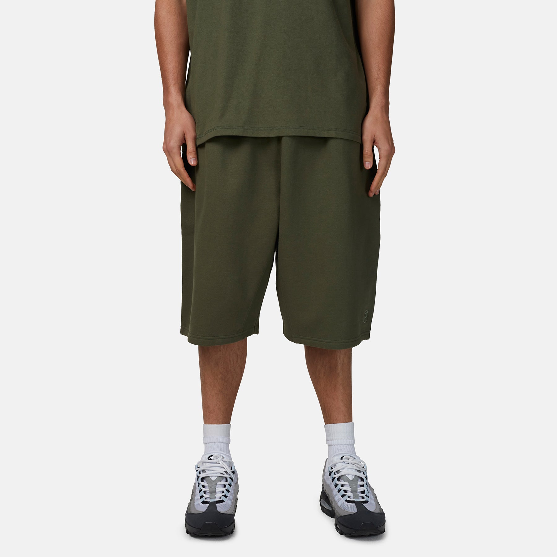 Oversized Monogram Thyme Shorts