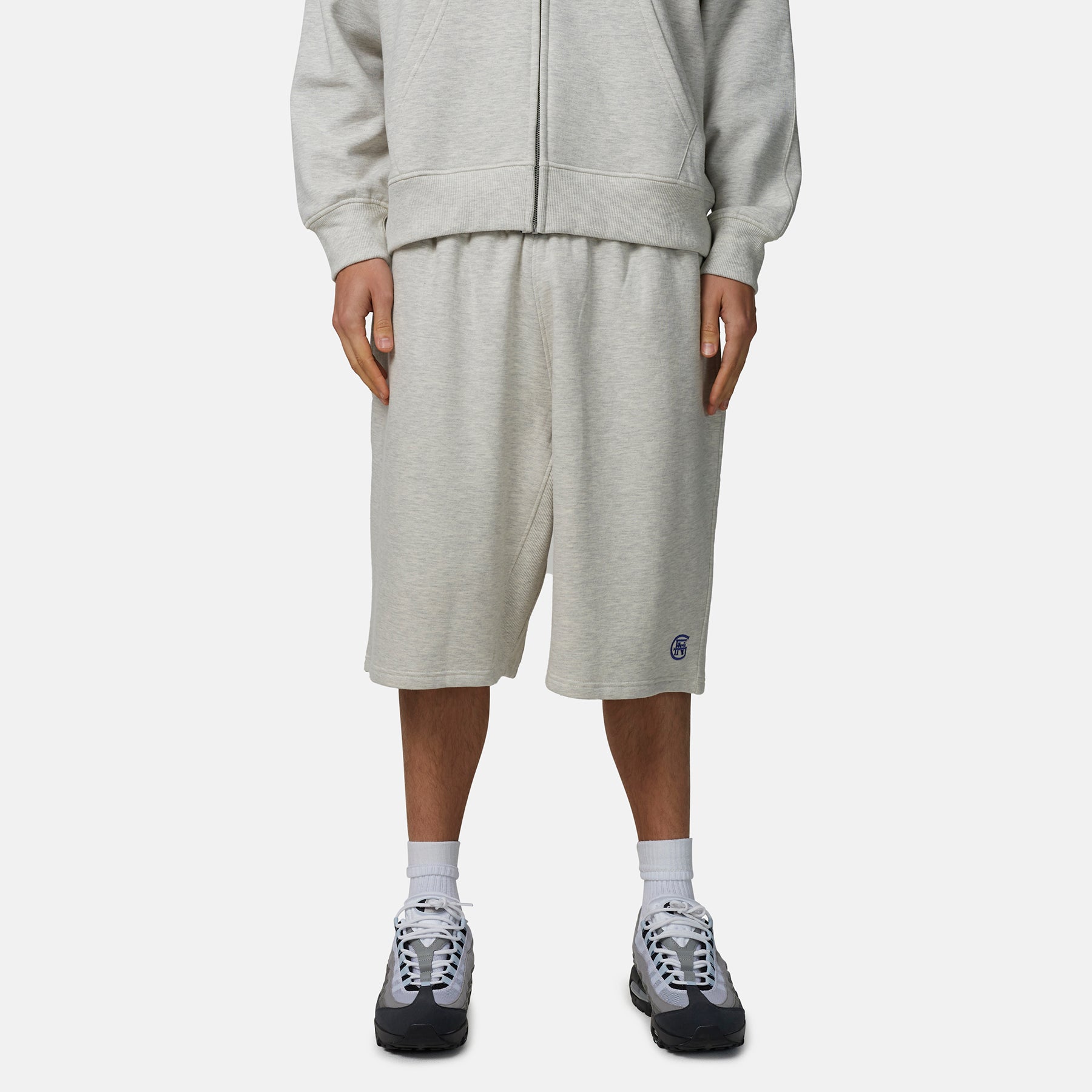 Oversized Monogram Marl Shorts
