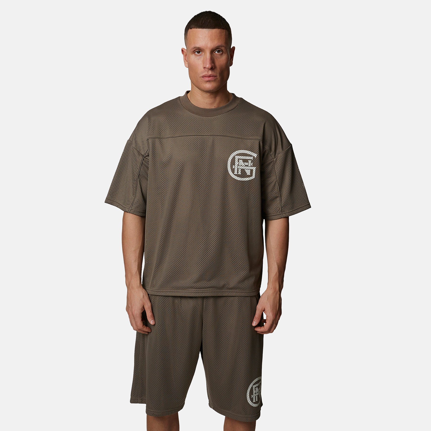 Monogram Mesh Boxy Jersey