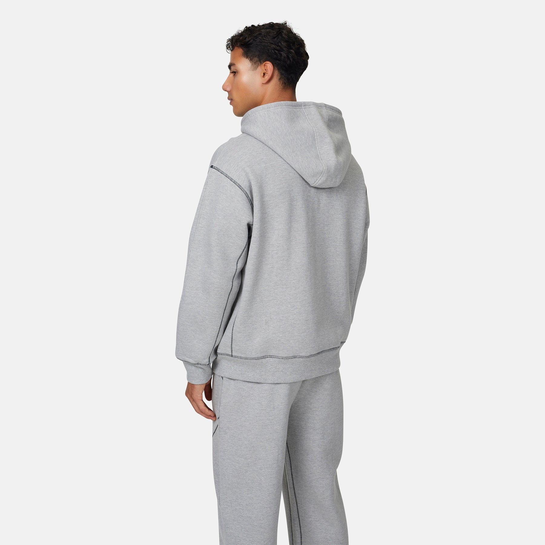 Coverlock Grey Marl Zip Hoodie