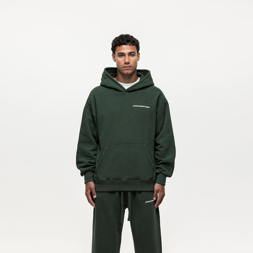 Vintage Washed Green Hoodie