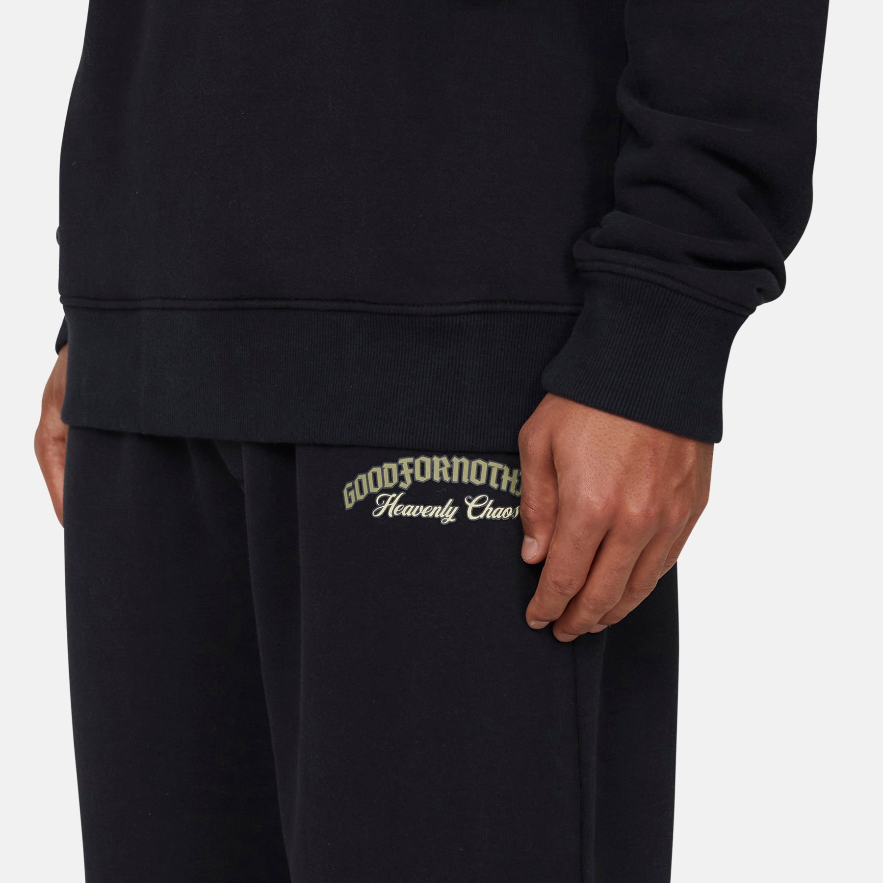 Heavenly Chaos Black Sweatpants