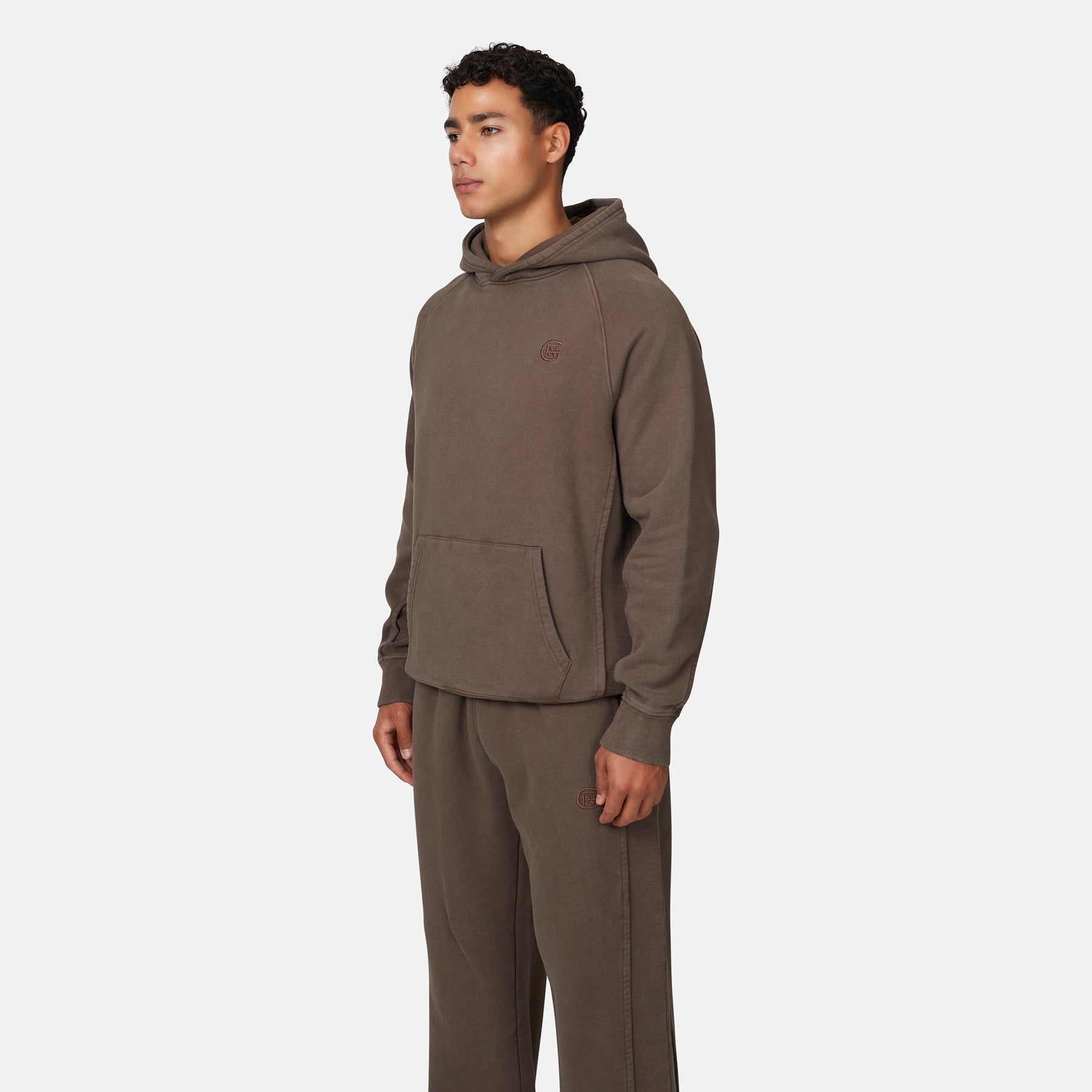 Monogram Brown Pullover Hoodie