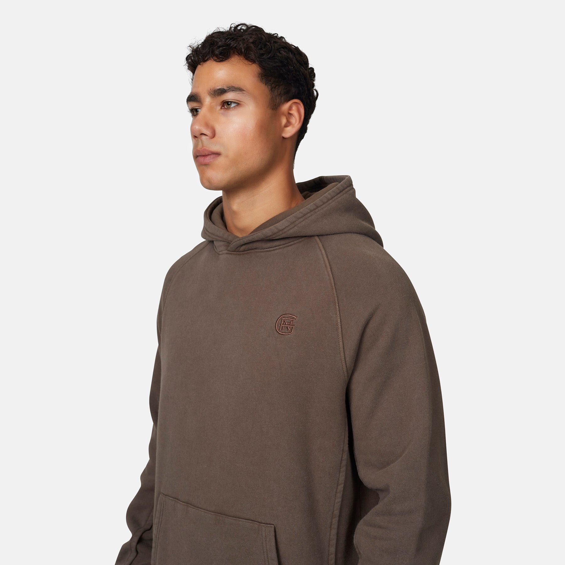 Monogram Brown Pullover Hoodie