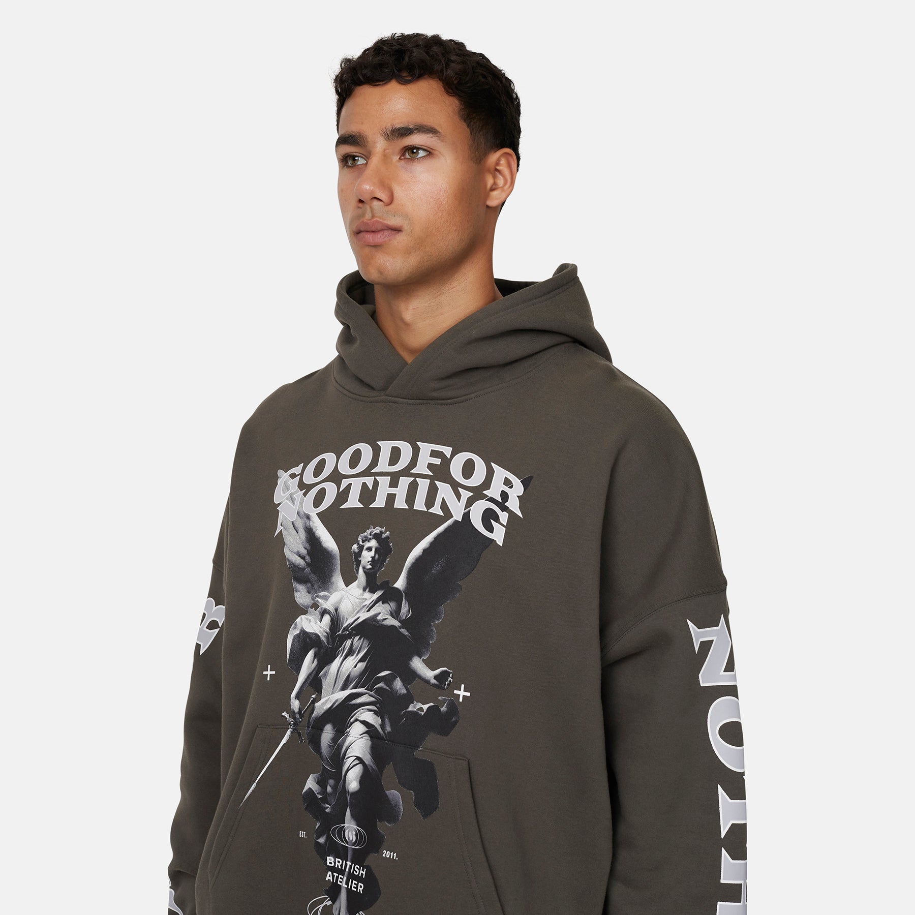 Awakening Boxy Khaki Hoodie