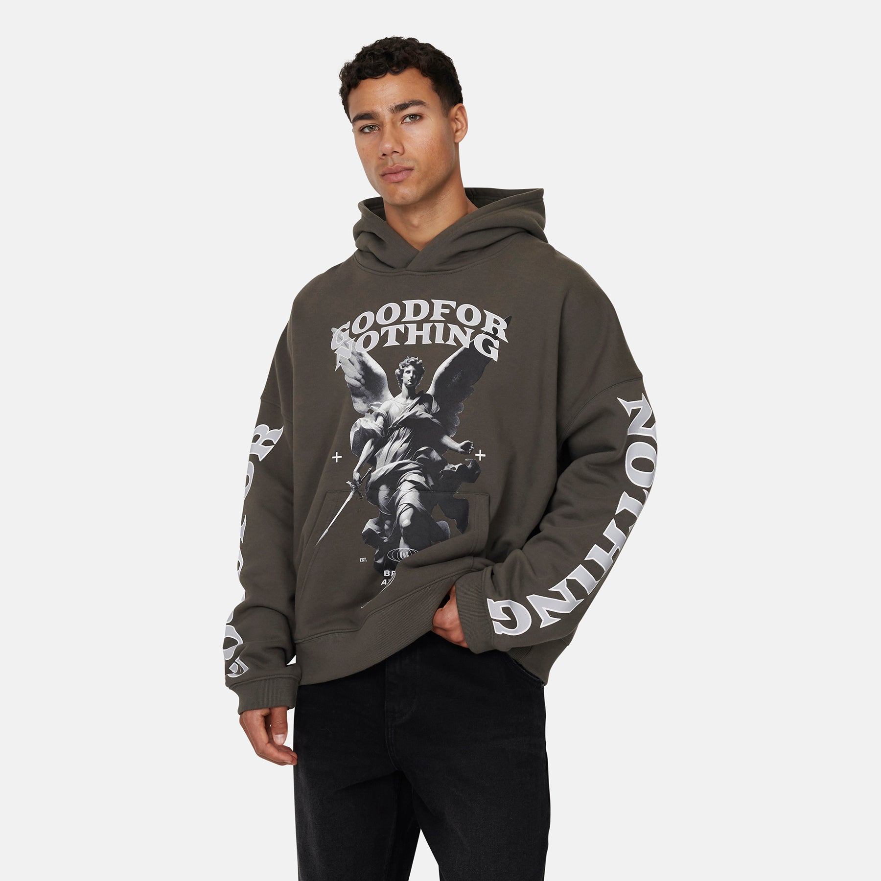 Awakening Boxy Khaki Hoodie
