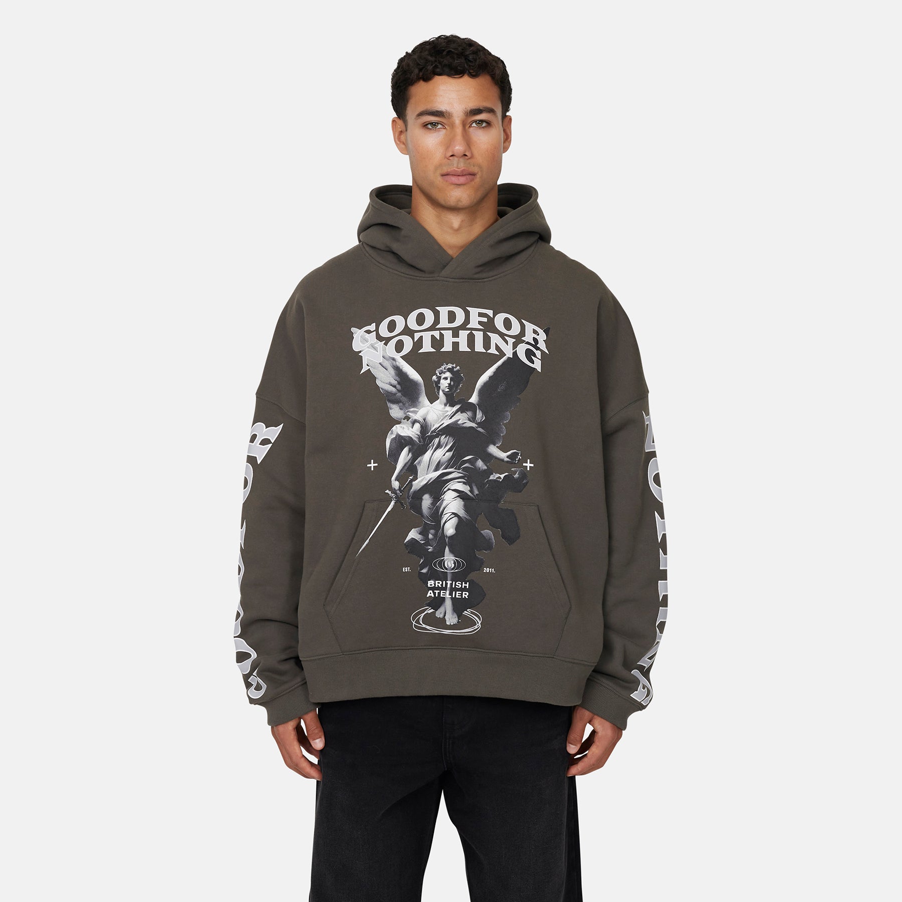Awakening Boxy Khaki Hoodie