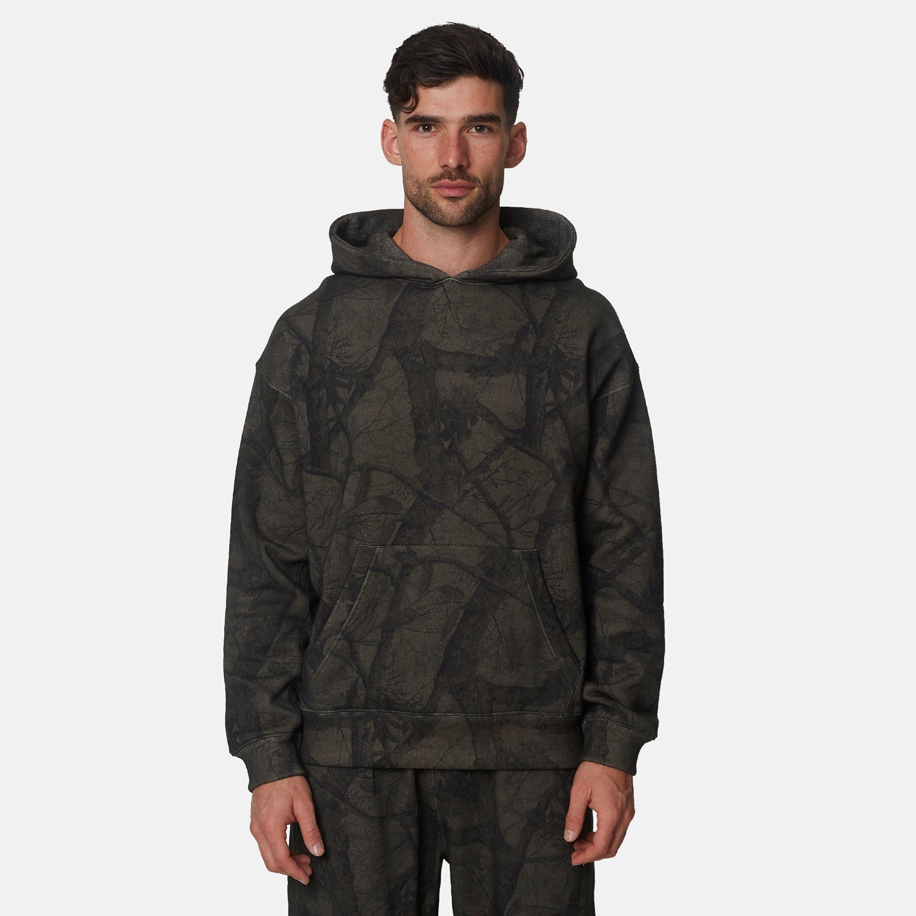 Essential Woodland Oversized Fit Pullover Hoodie