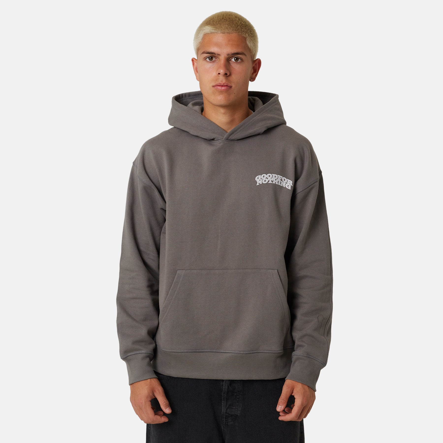 Statue Brushed Nickel Pullover Hoodie