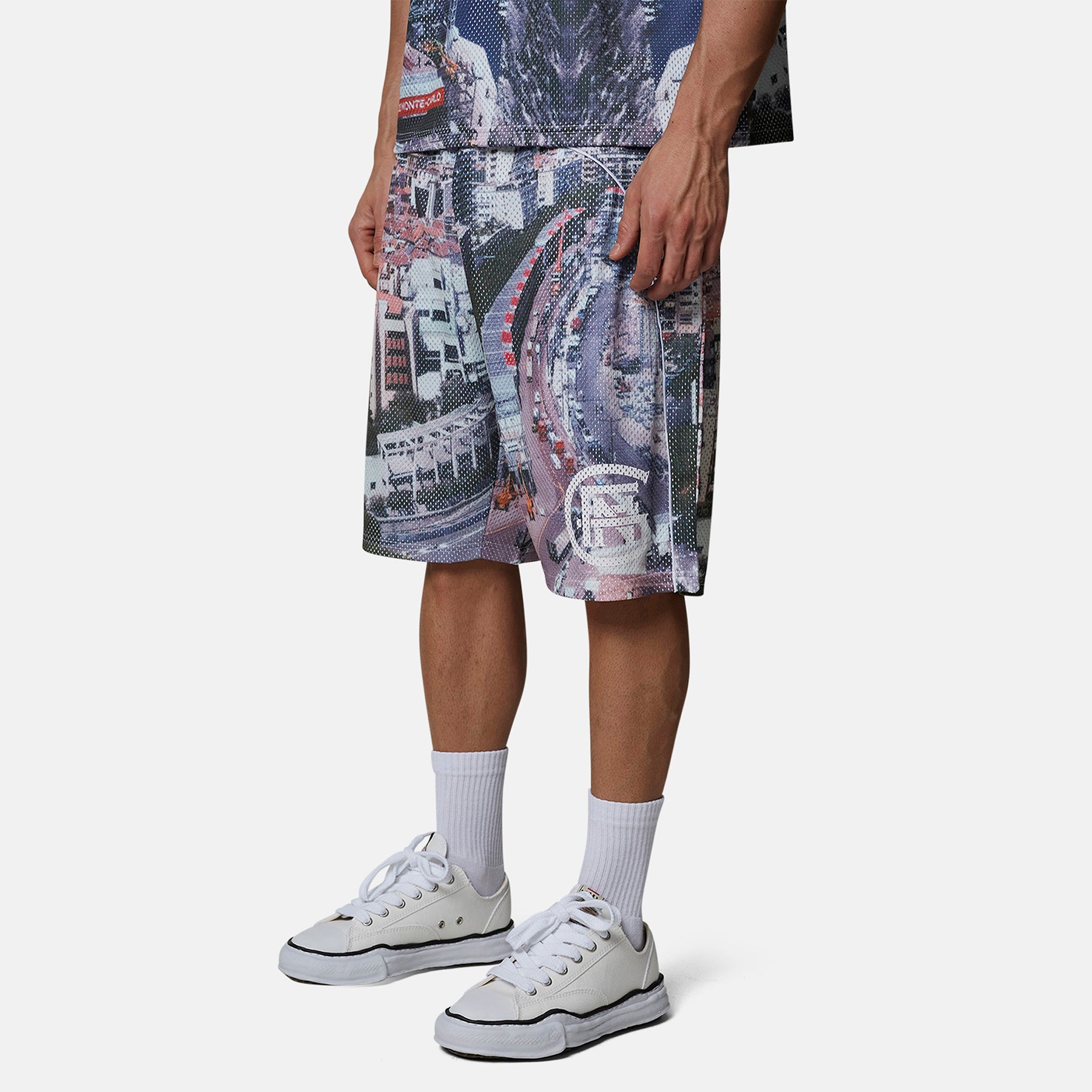 Monogram Mesh Baggy Monaco Short