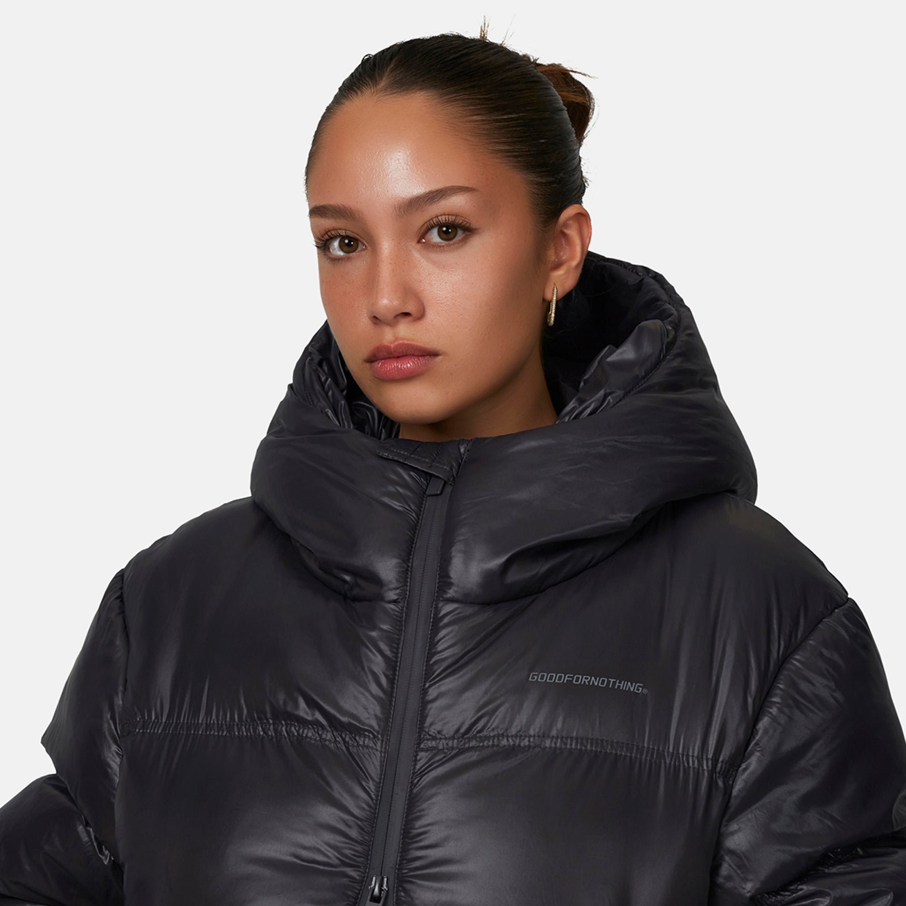 Arctic Shine Gunmetal Puffer Jacket (coming soon)