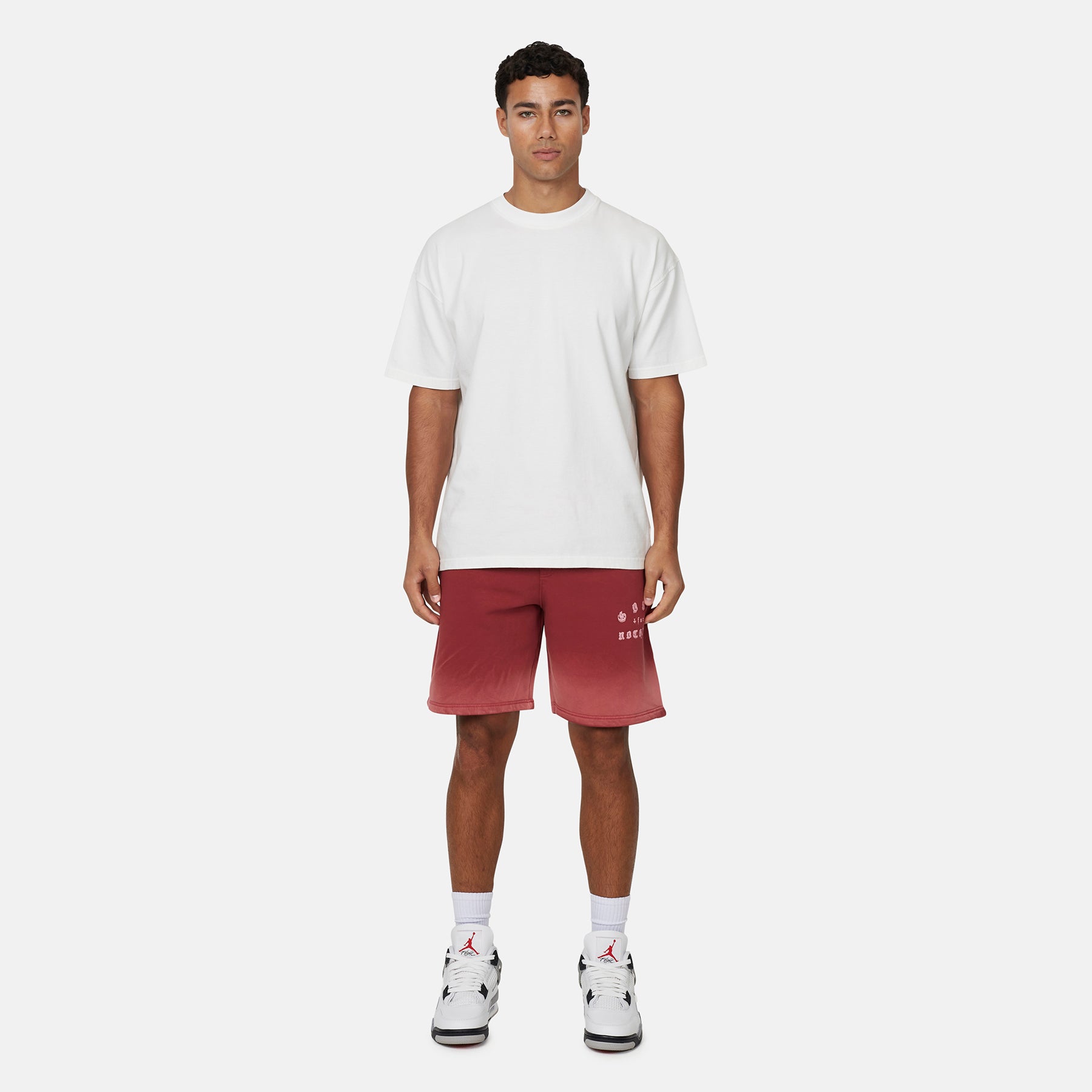 California  Washed Red Shorts