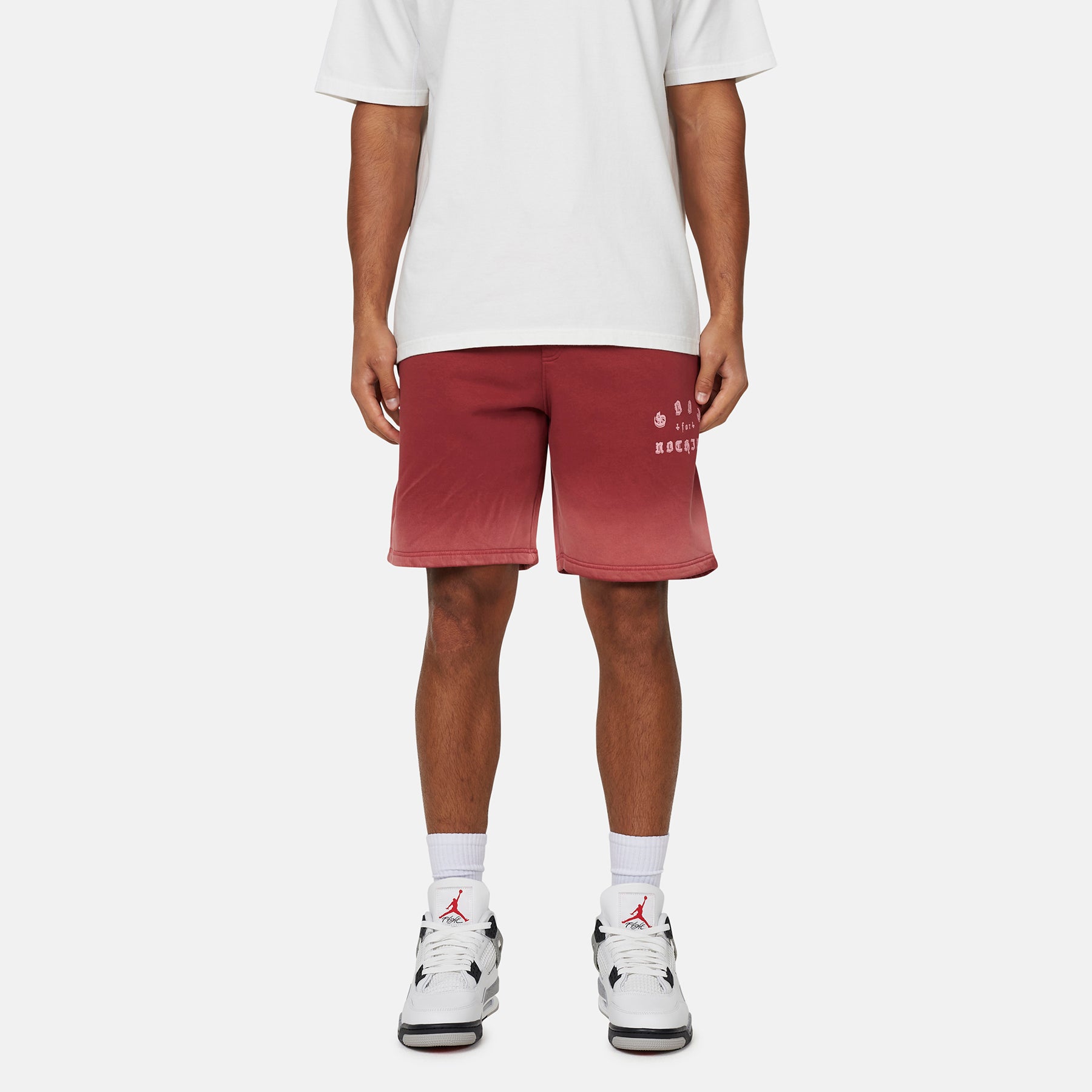 California  Washed Red Shorts