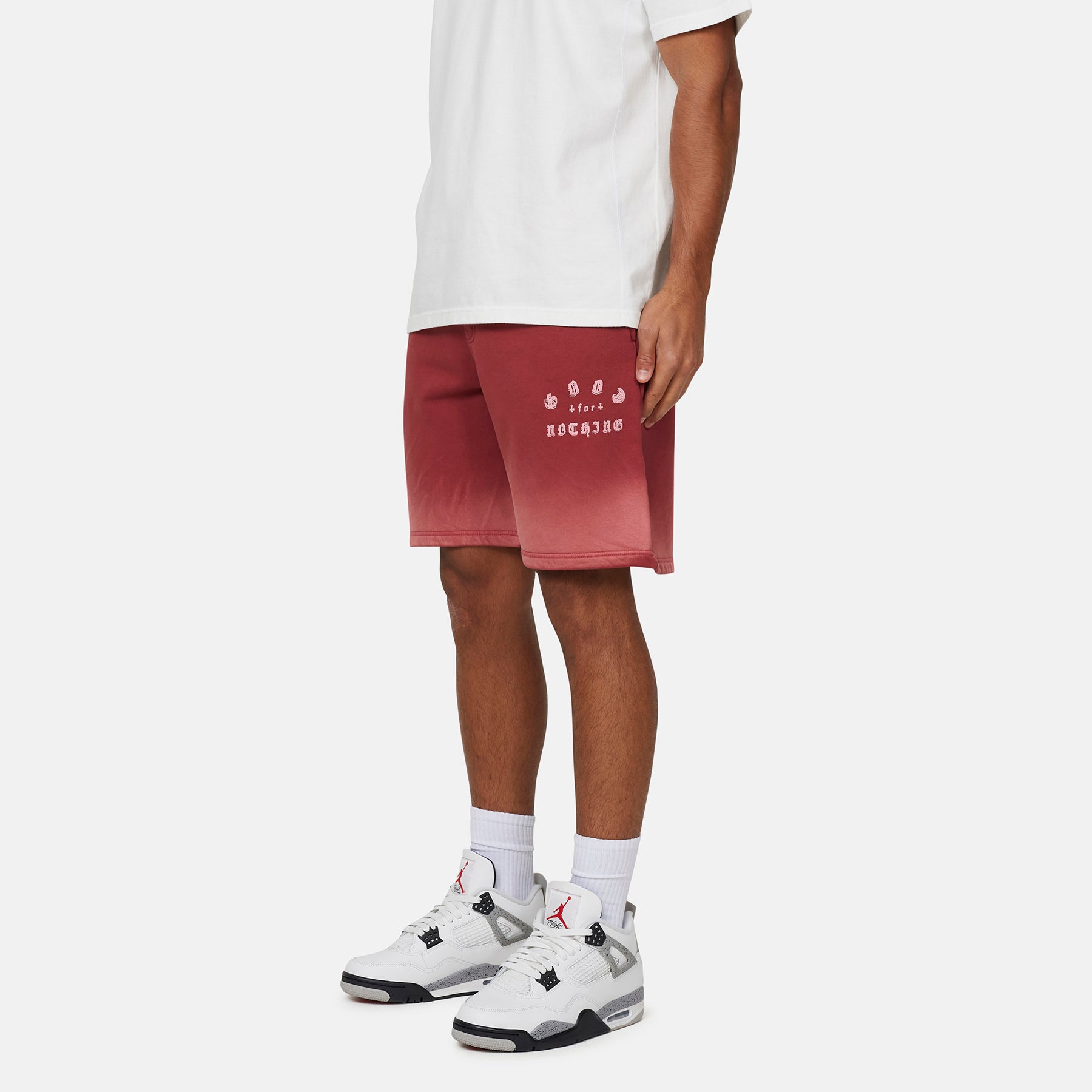 California  Washed Red Shorts