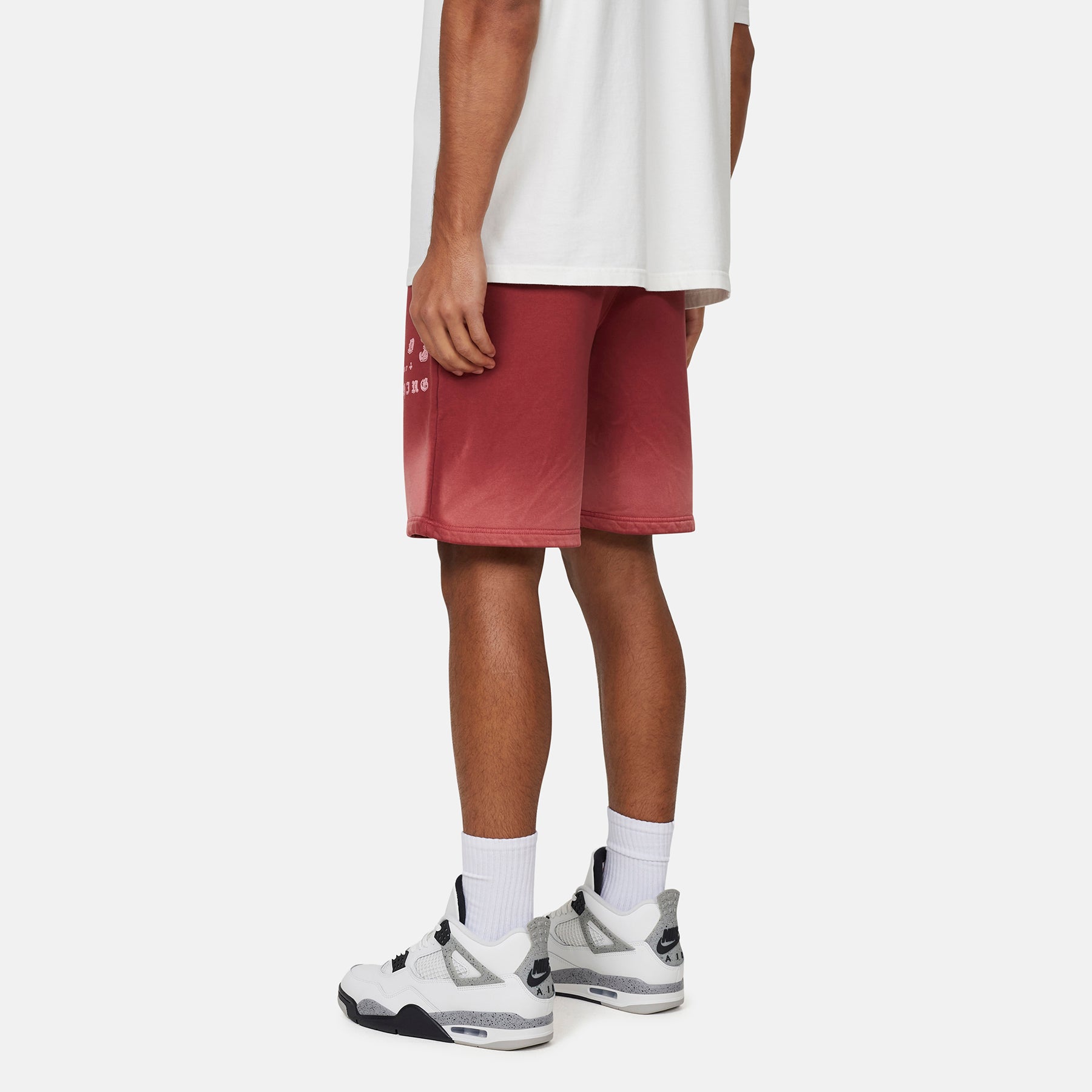 California  Washed Red Shorts