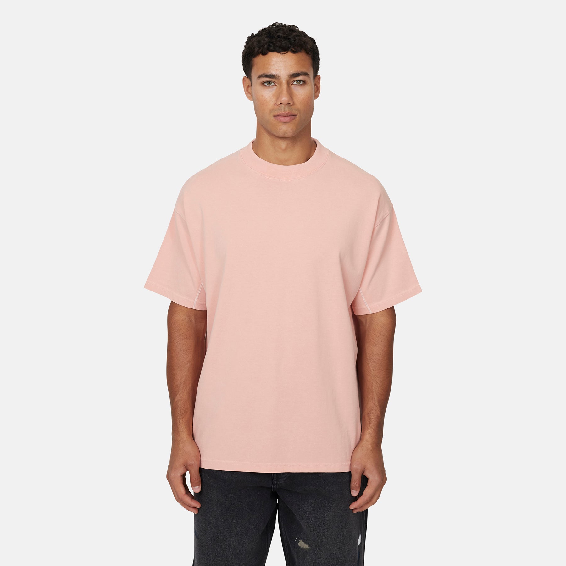 Overlock Washed Pink T-shirt